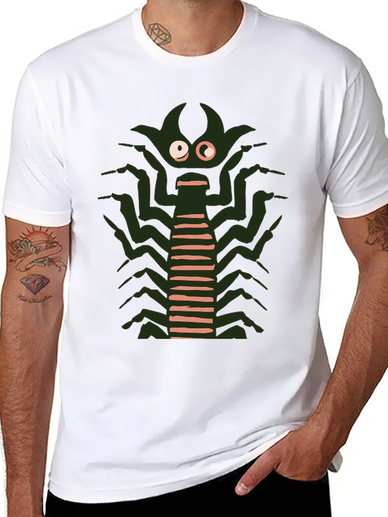 Monster Graphic Tee - Black