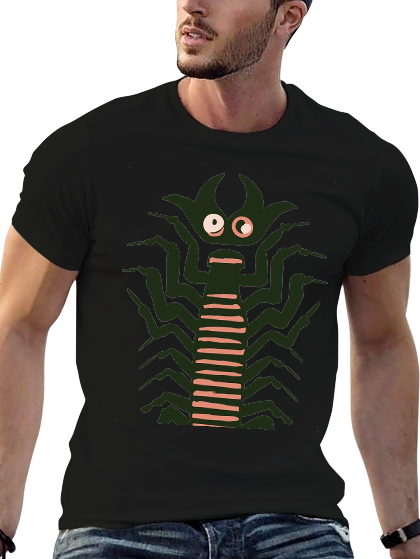 Monster Graphic Tee - Black