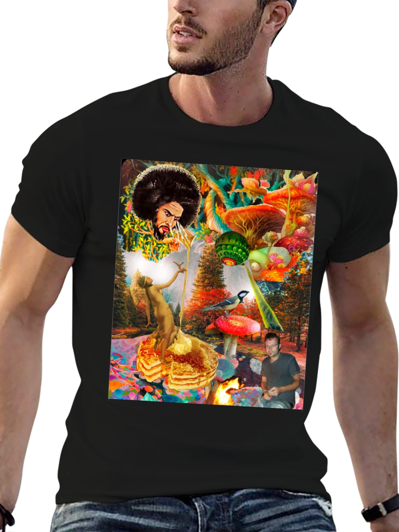 Psychedelic Fantasy Graphic Print T-Shirt
