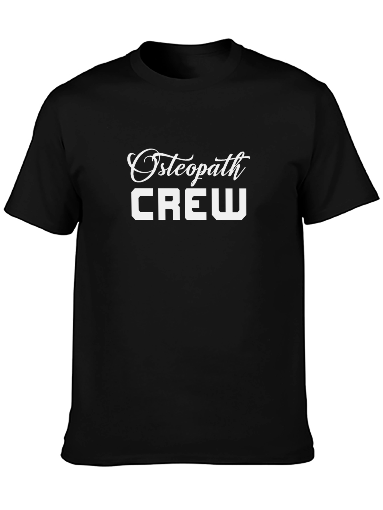 Osteopath Crew Graphic T-Shirt - Black