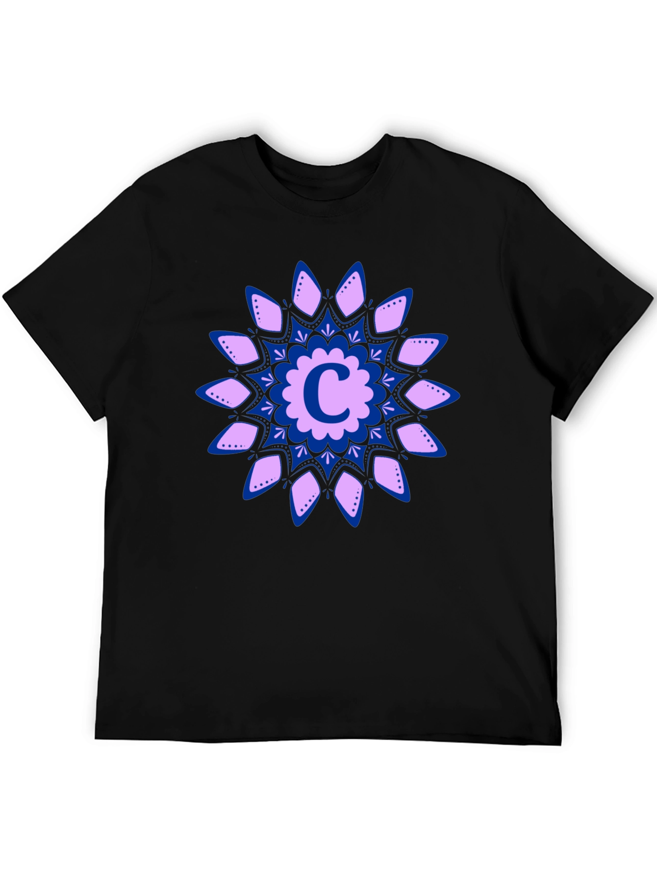 Floral C Initial T-Shirt