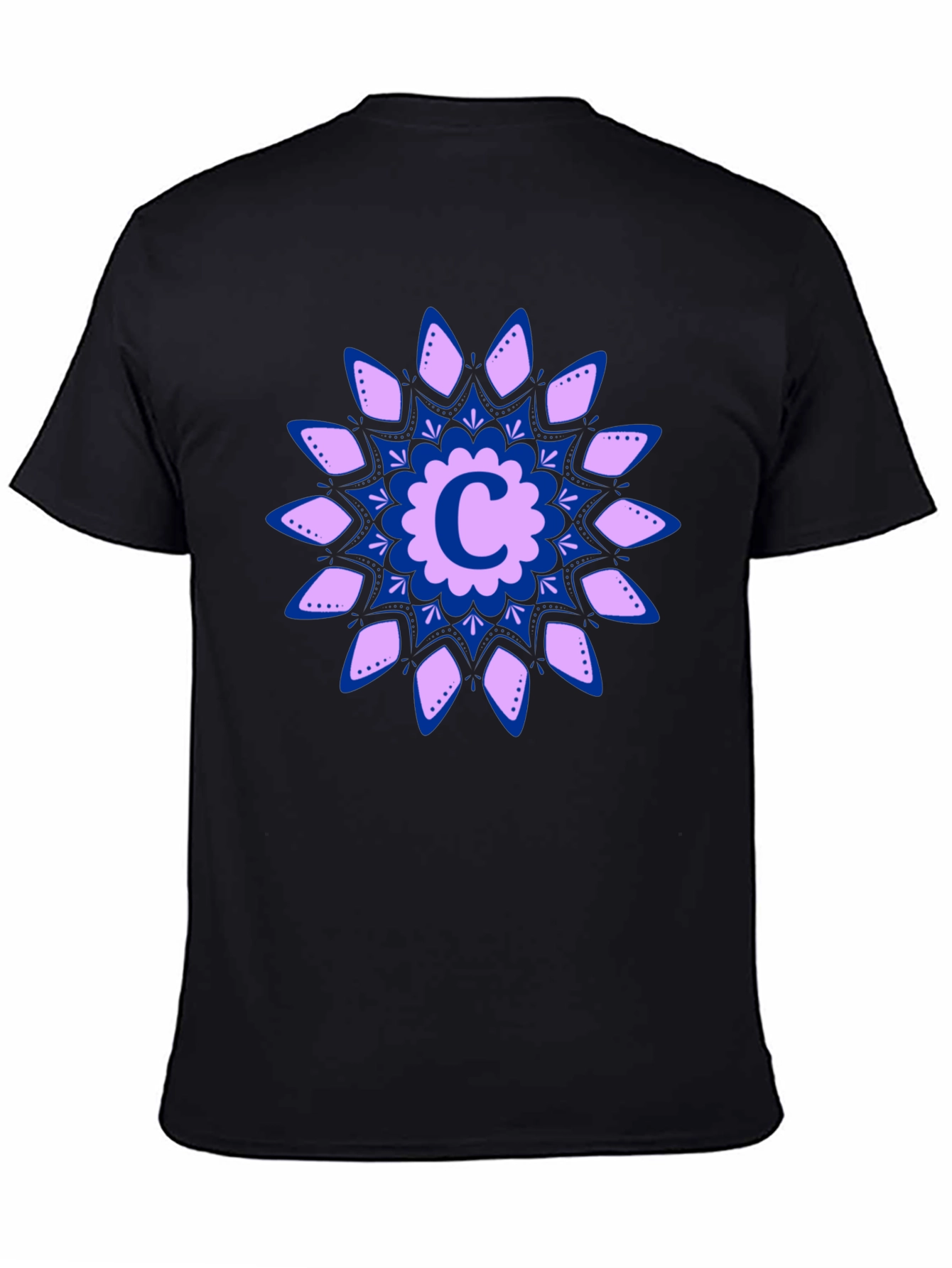 Floral C Initial T-Shirt
