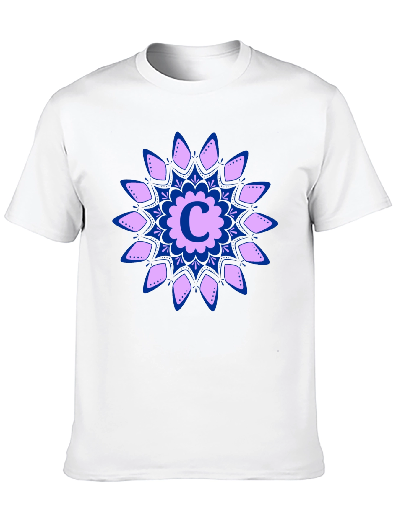 Floral C Initial T-Shirt