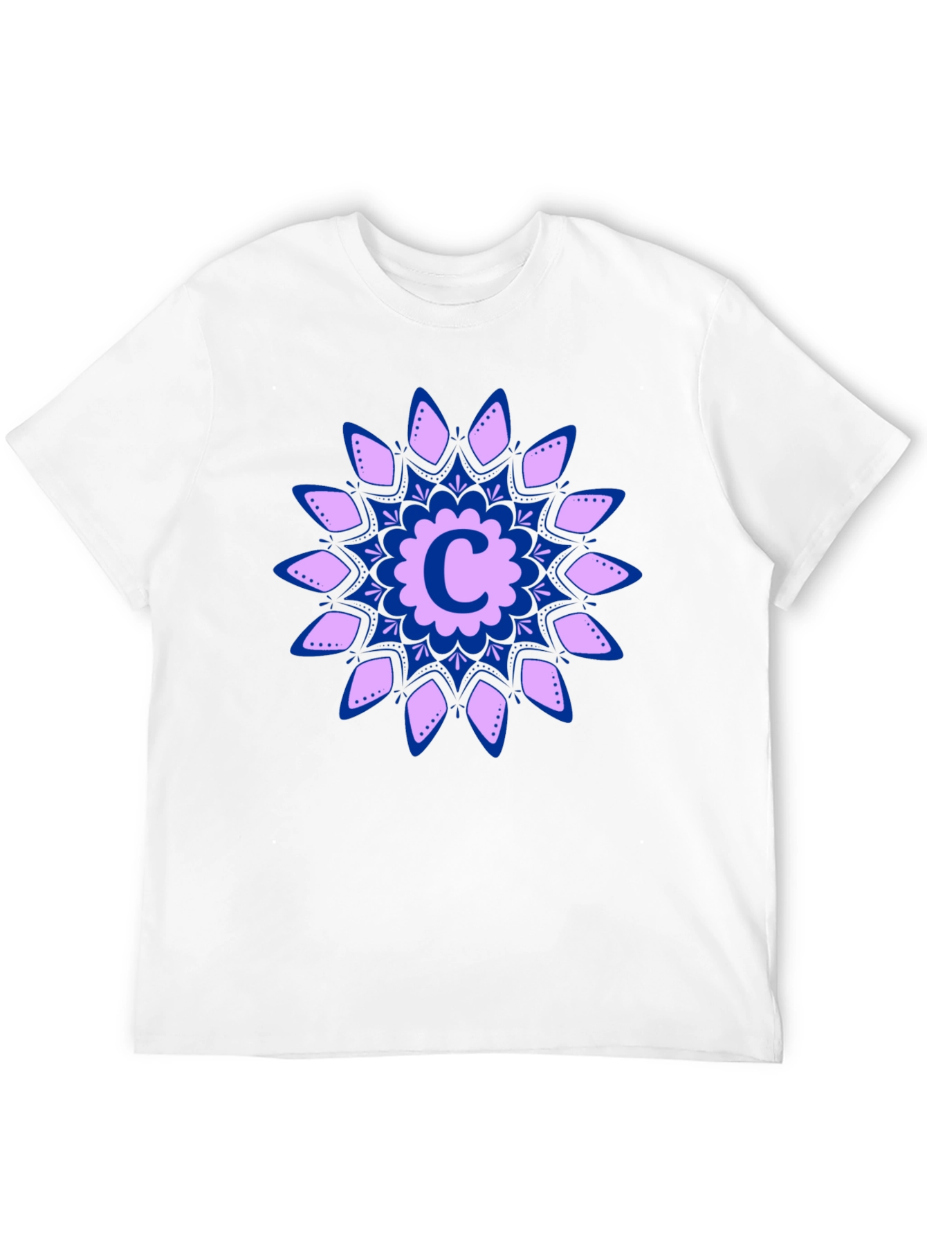 Floral C Initial T-Shirt