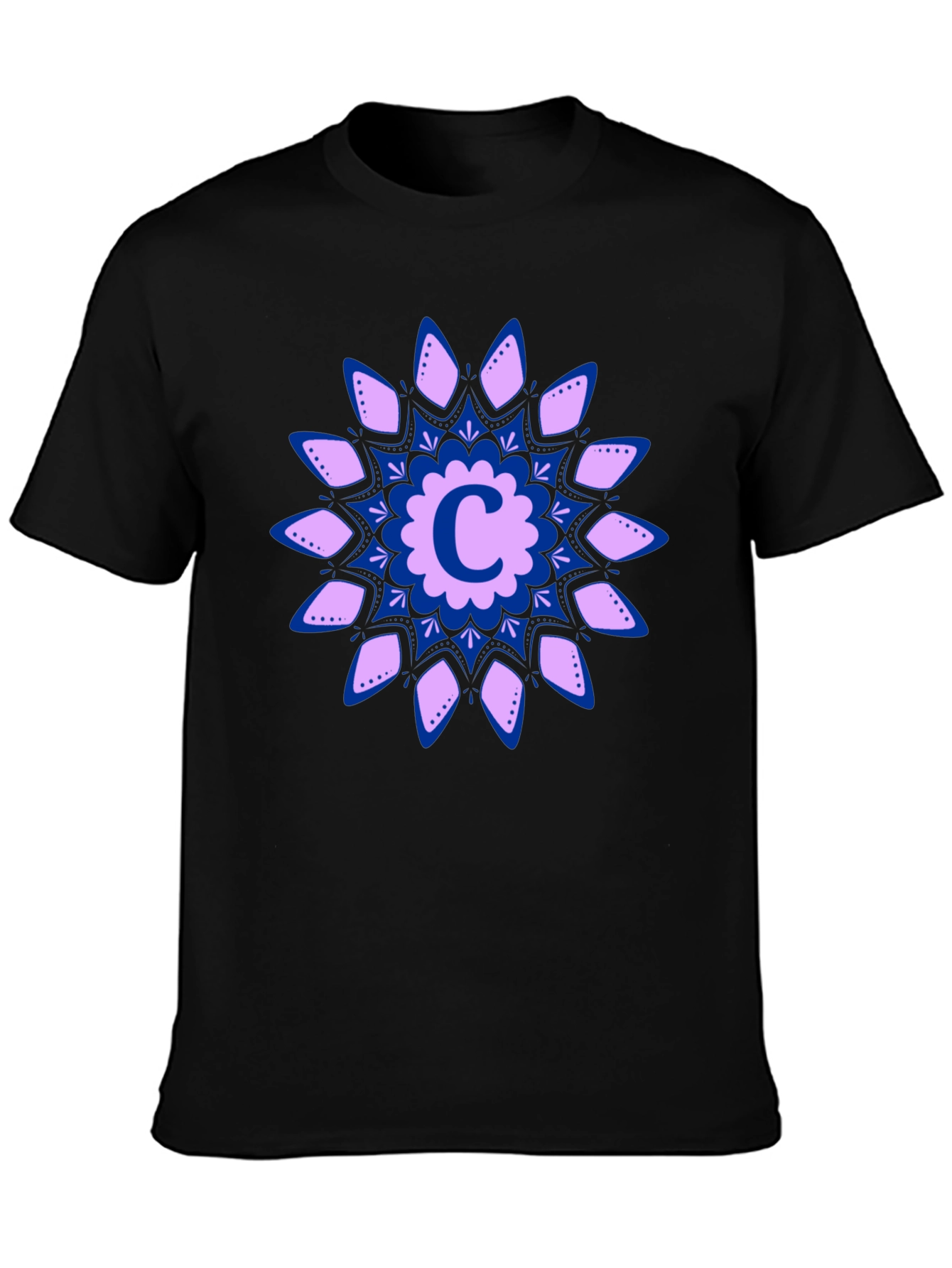 Floral C Initial T-Shirt