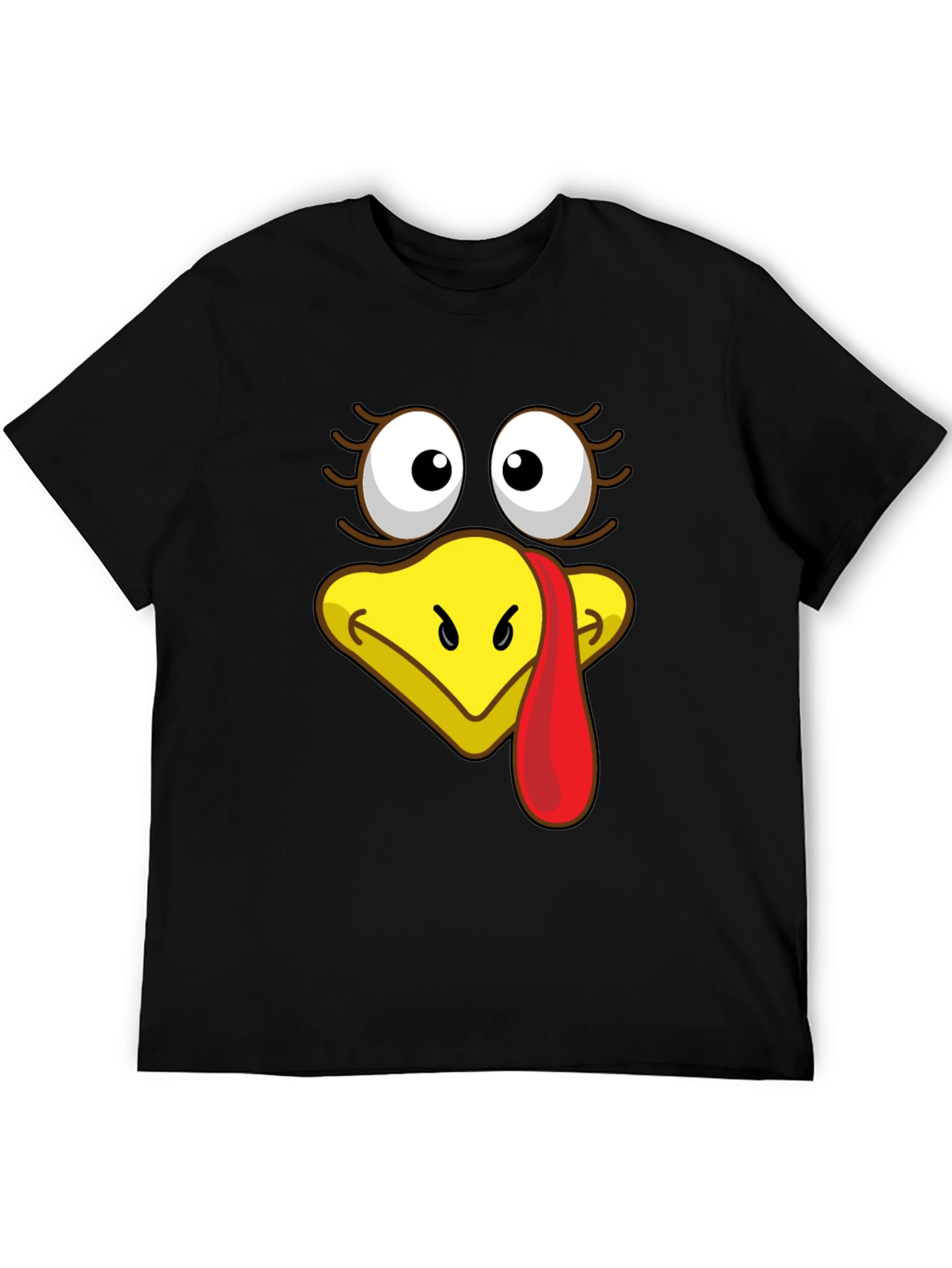 Turkey Face Graphic T-Shirt - Thanksgiving Apparel