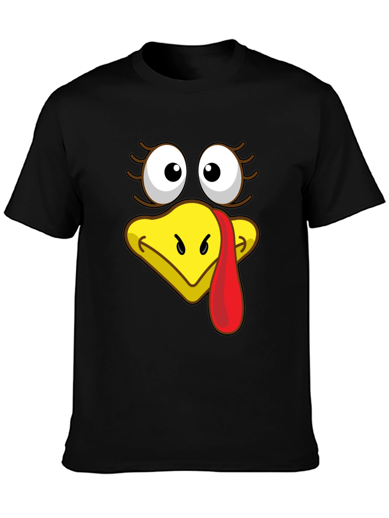 Turkey Face Graphic T-Shirt - Thanksgiving Apparel