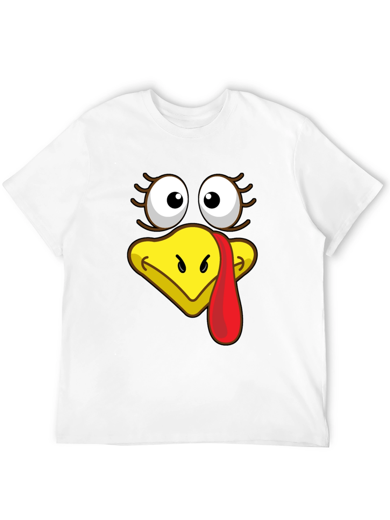 Turkey Face Graphic T-Shirt - Thanksgiving Apparel