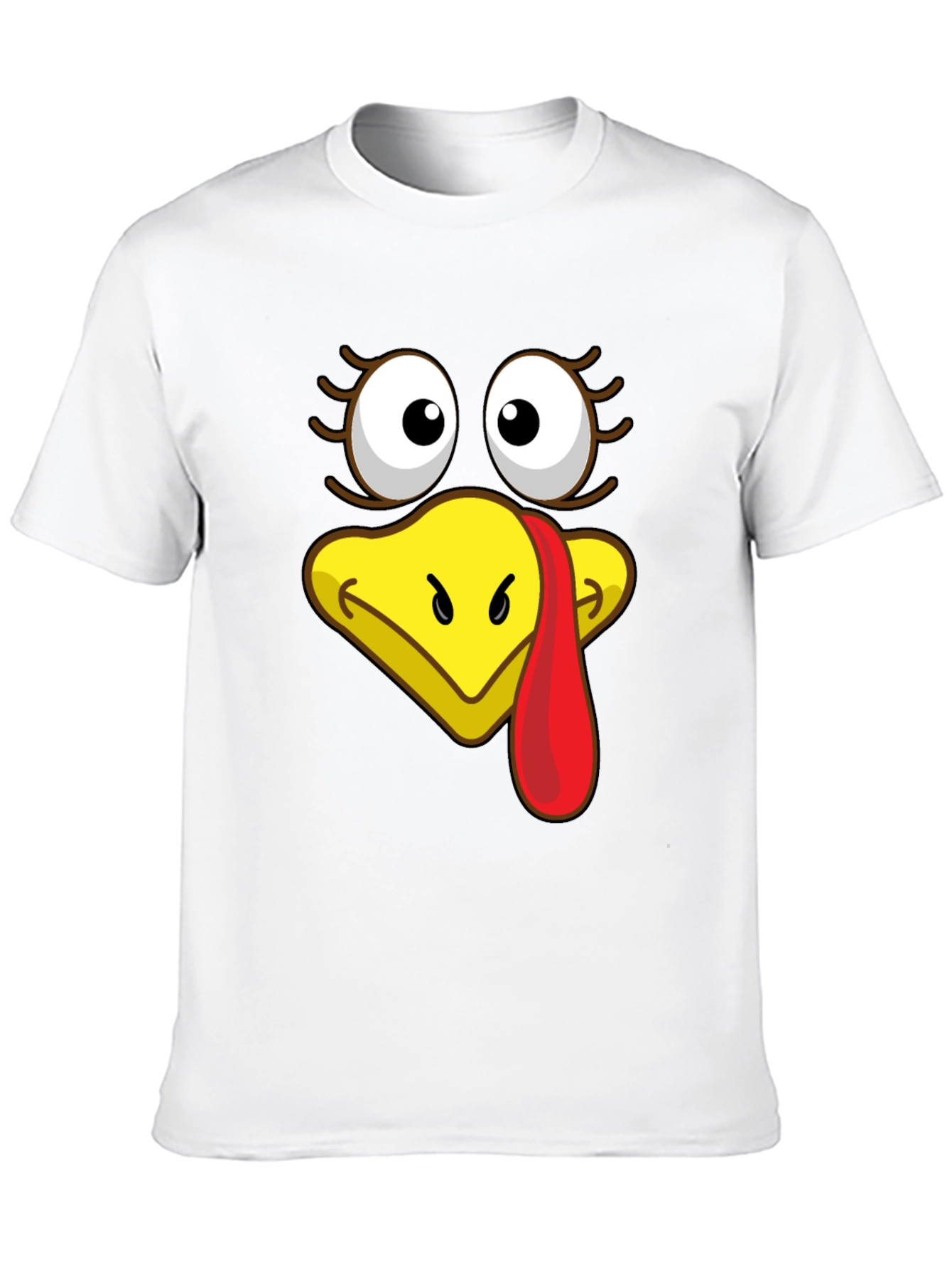 Turkey Face Graphic T-Shirt - Thanksgiving Apparel
