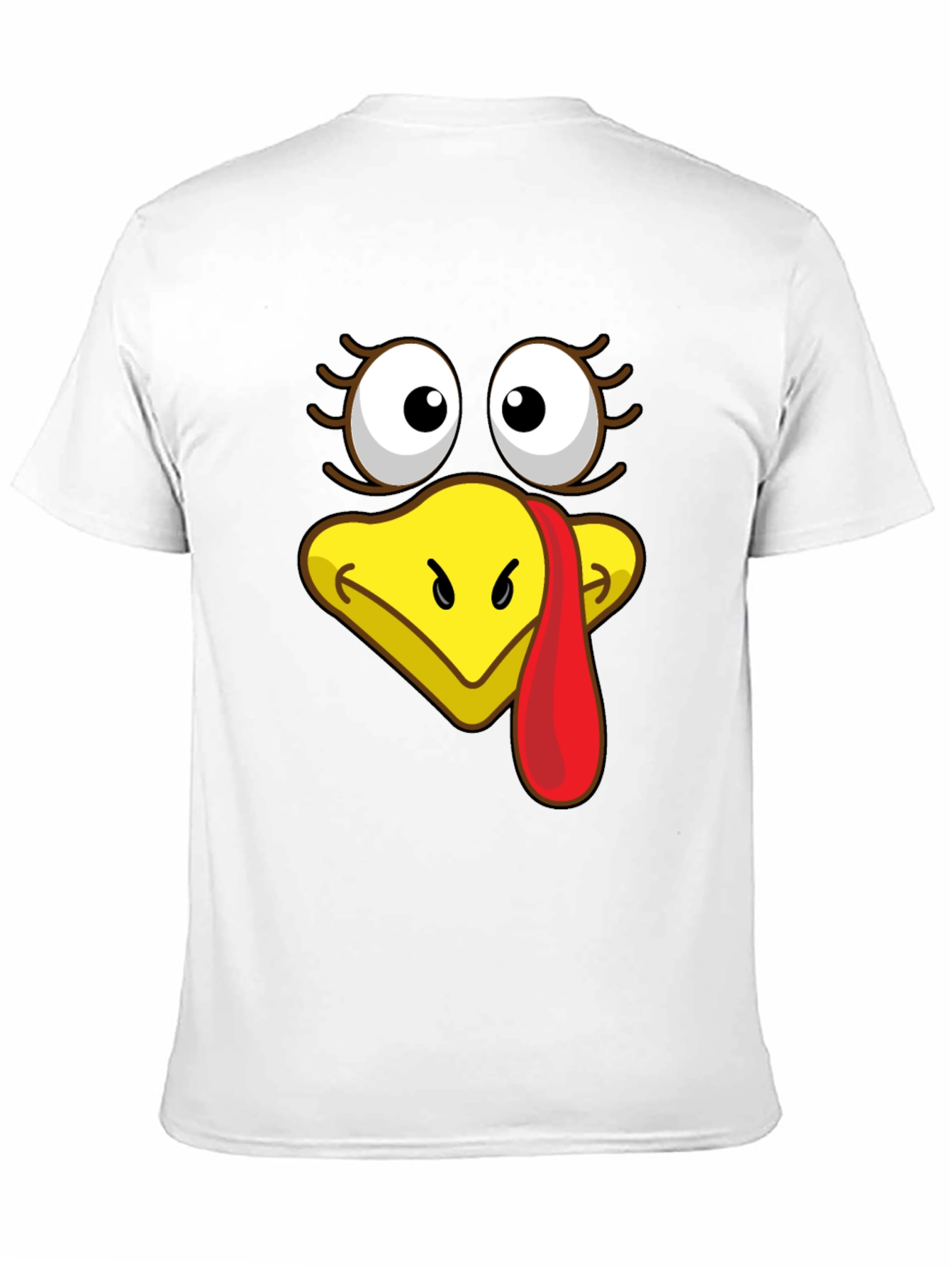 Turkey Face Graphic T-Shirt - Thanksgiving Apparel