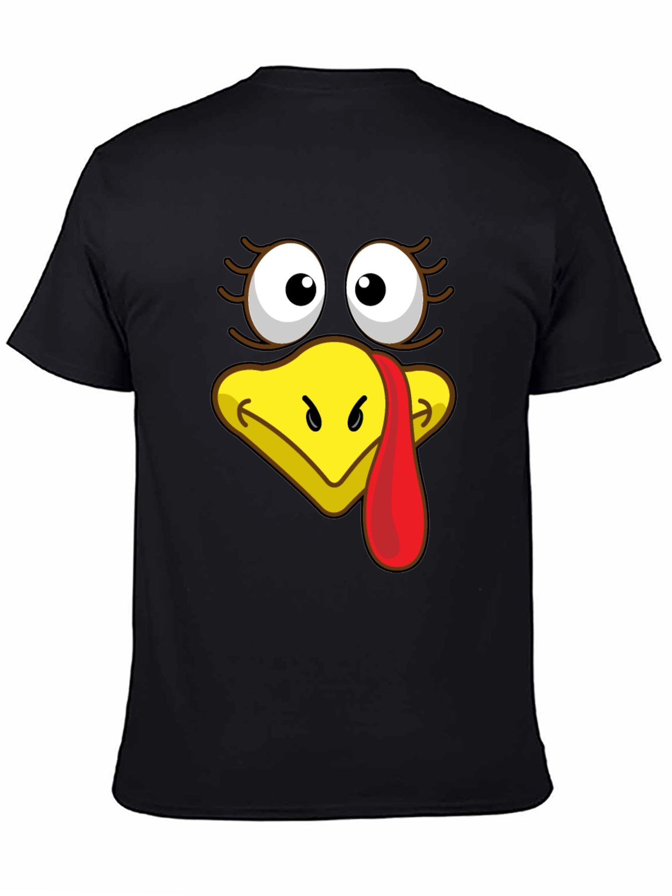 Turkey Face Graphic T-Shirt - Thanksgiving Apparel