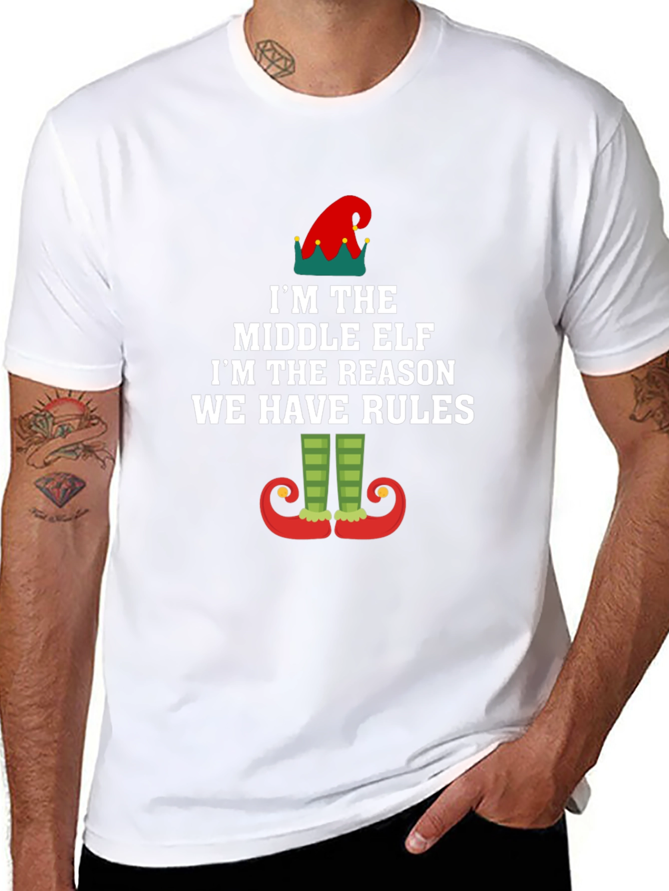 Middle Elf Rules T-Shirt - Funny Holiday Apparel