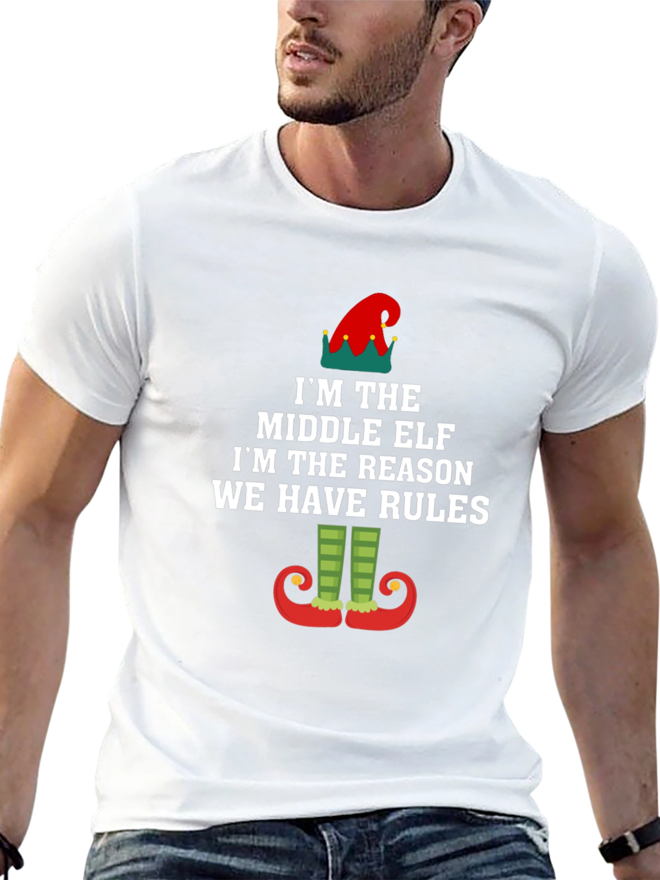 Middle Elf Rules T-Shirt - Funny Holiday Apparel