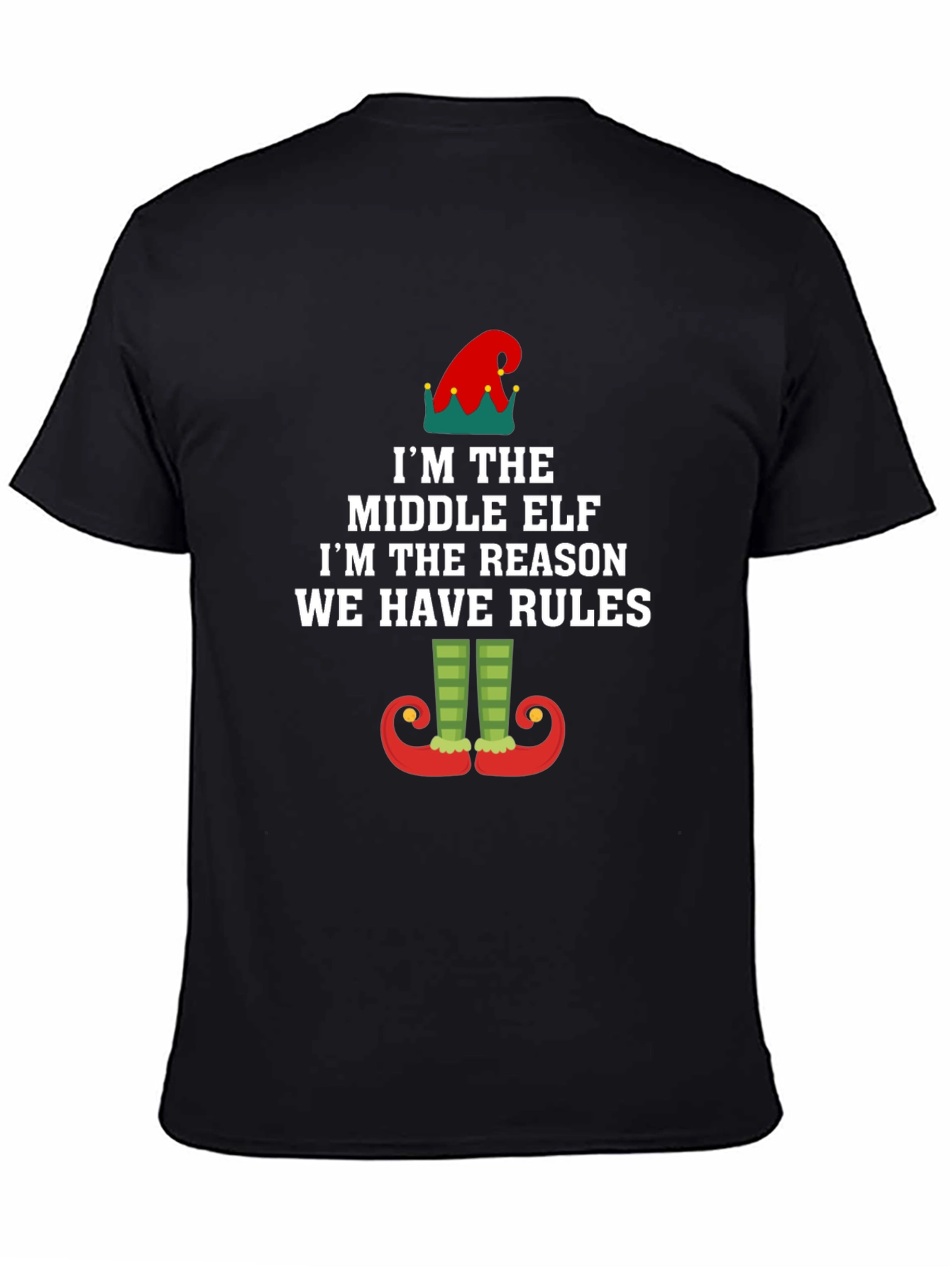 Middle Elf Rules T-Shirt - Funny Holiday Apparel