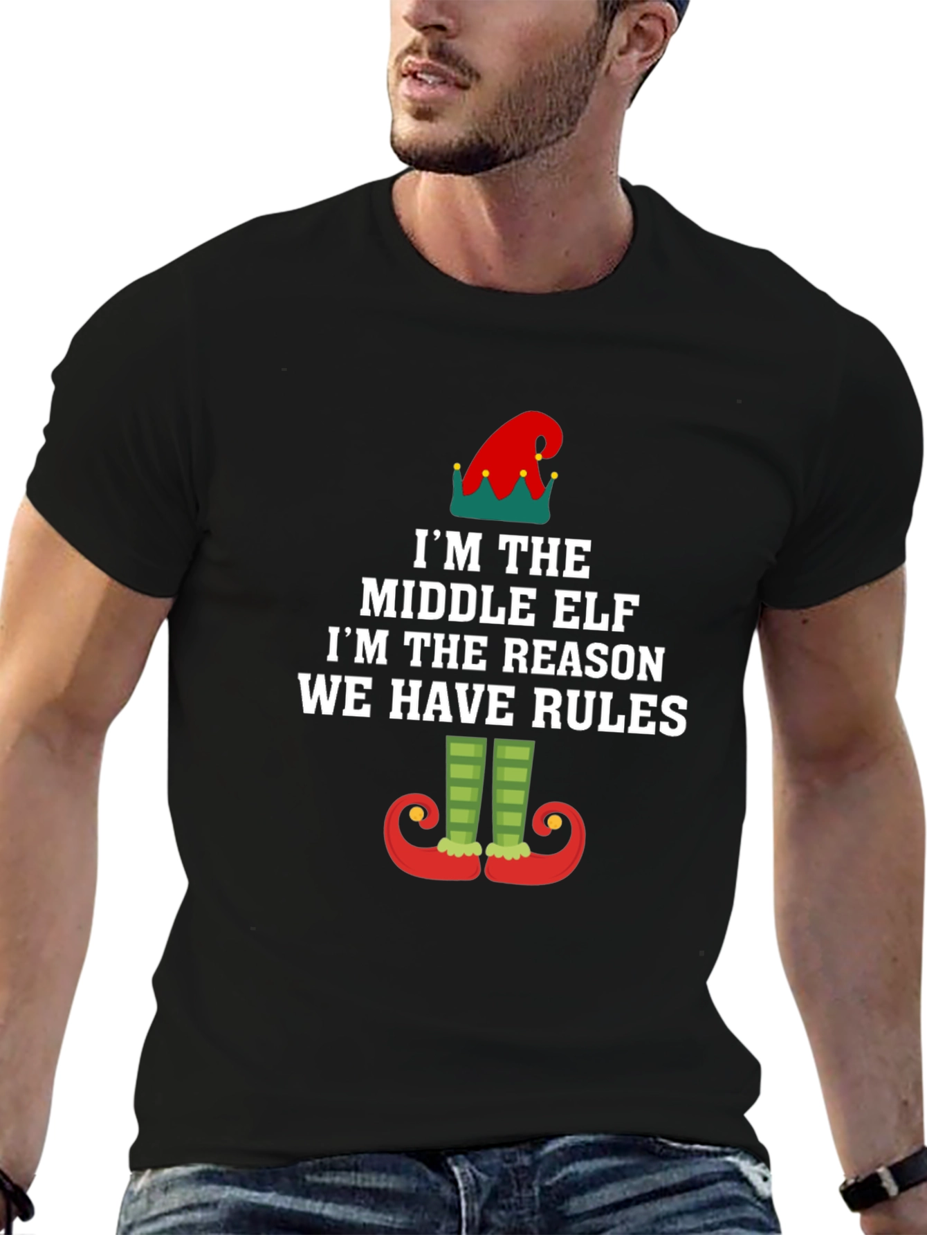 Middle Elf Rules T-Shirt - Funny Holiday Apparel