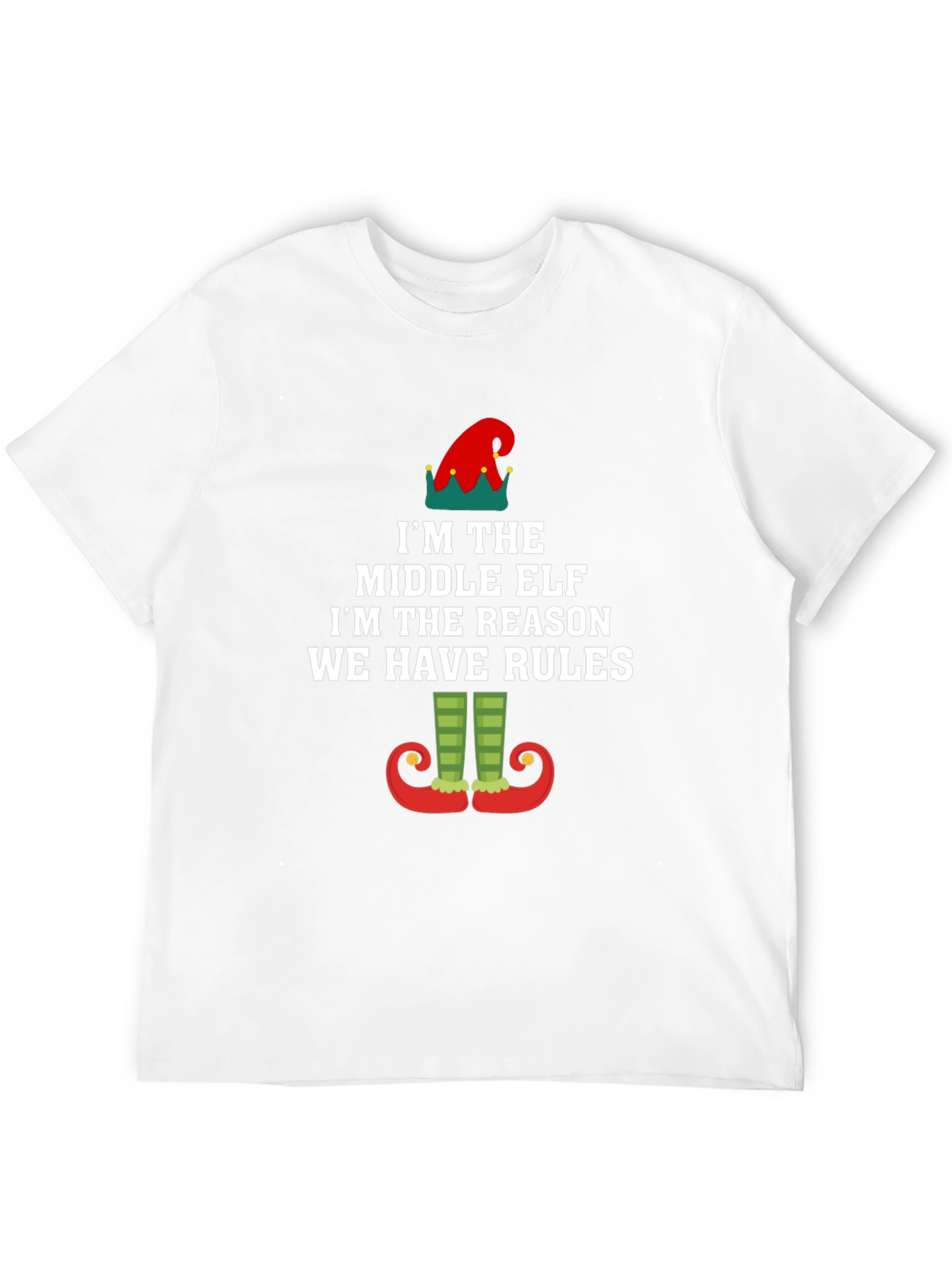 Middle Elf Rules T-Shirt - Funny Holiday Apparel