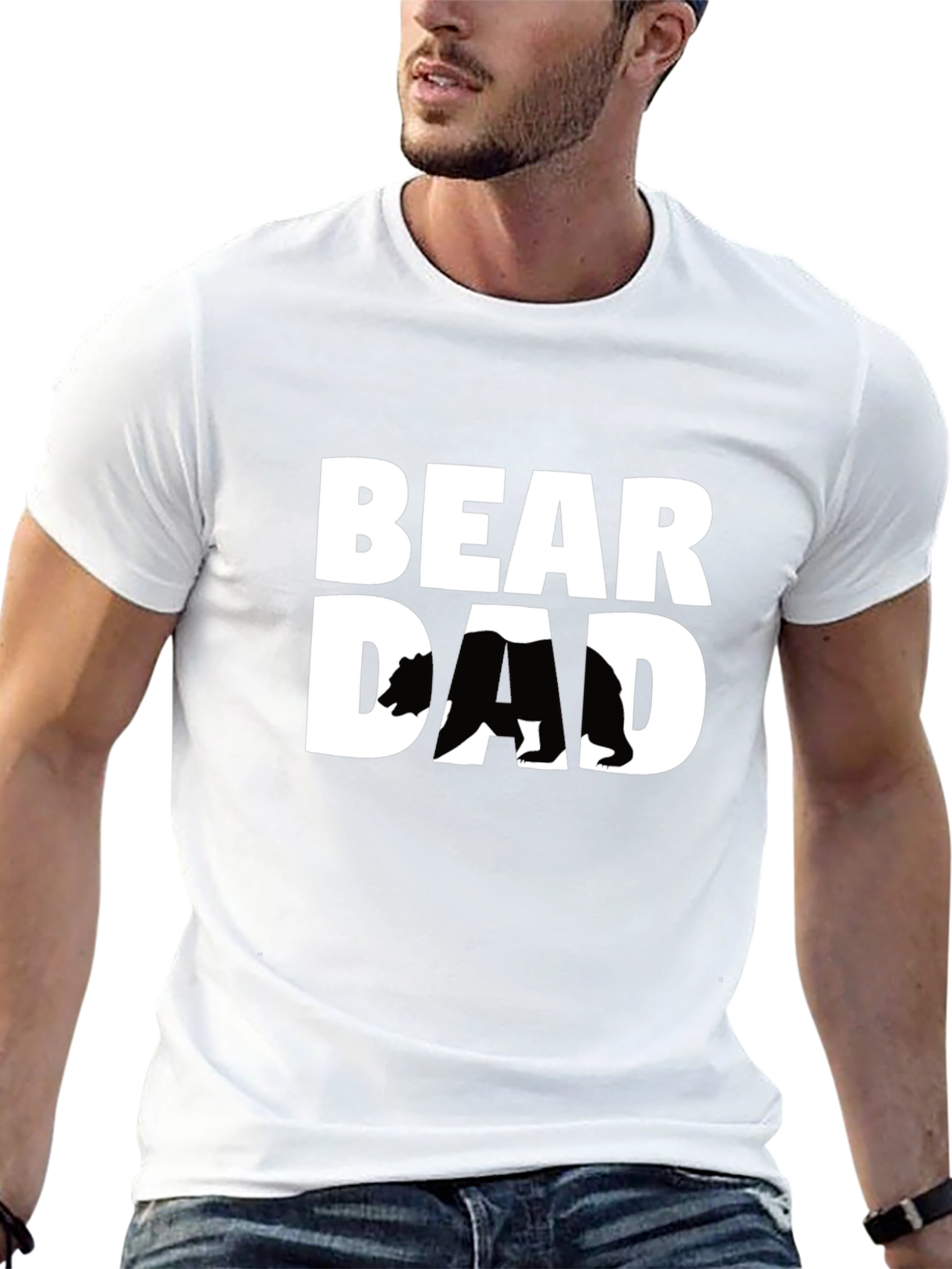 Bear Dad Graphic T-Shirt - Fathers Day Gift