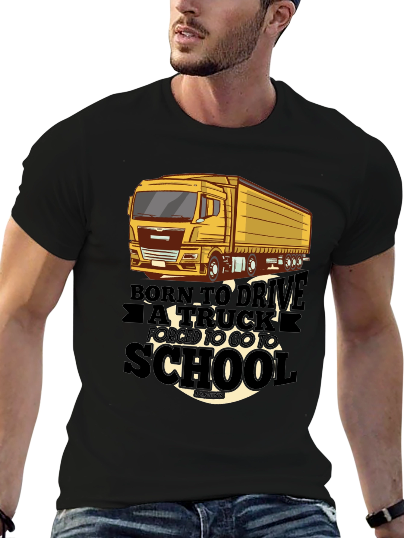 Born to Drive Truck T-Shirt - Black