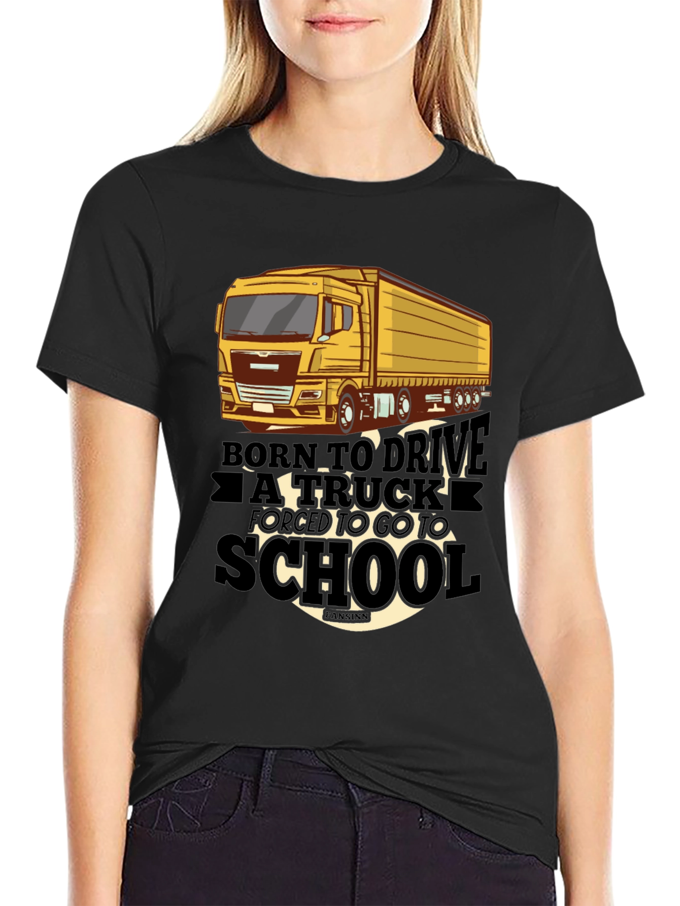 Born to Drive Truck T-Shirt - Black