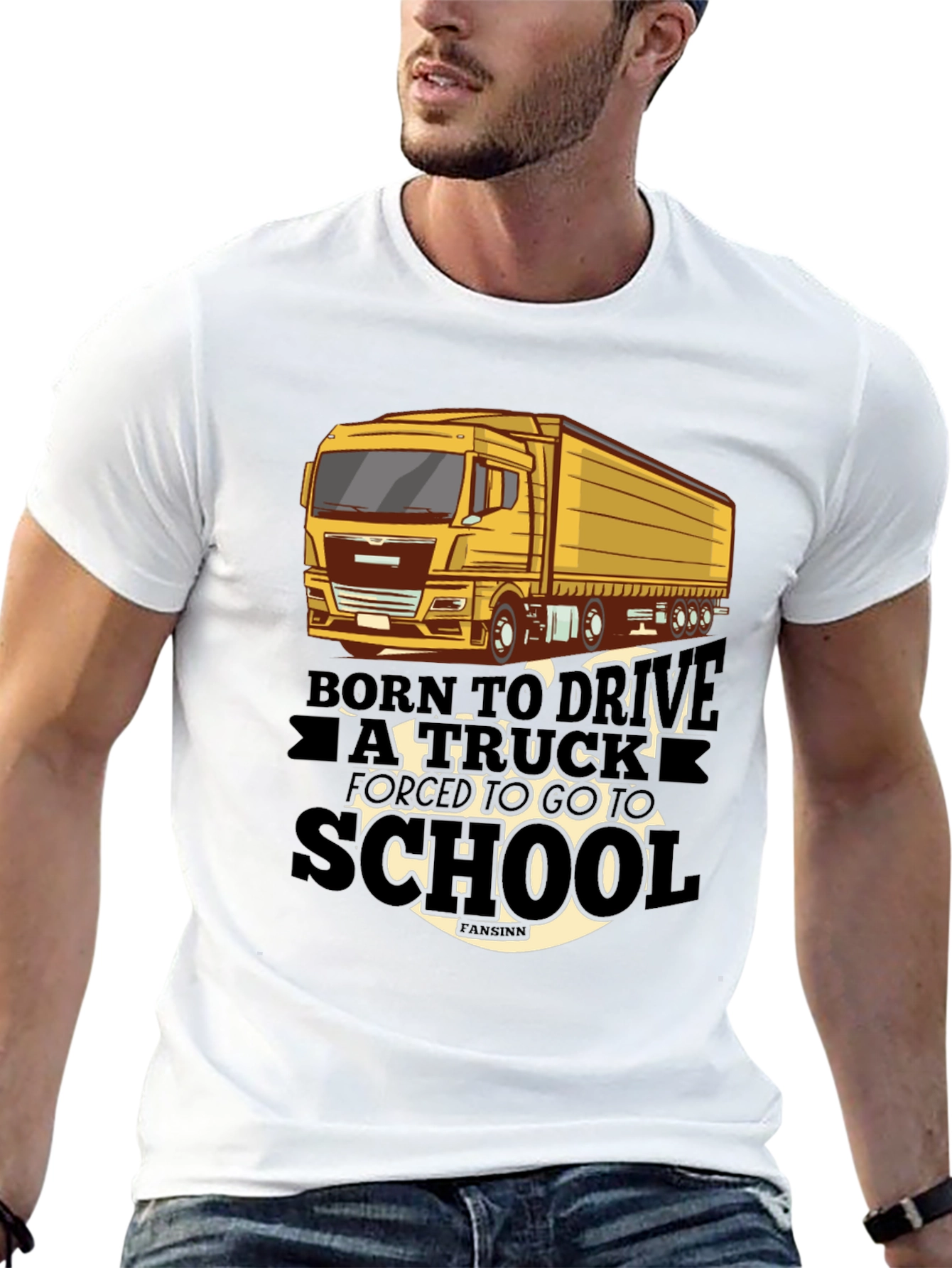 Born to Drive Truck T-Shirt - Black