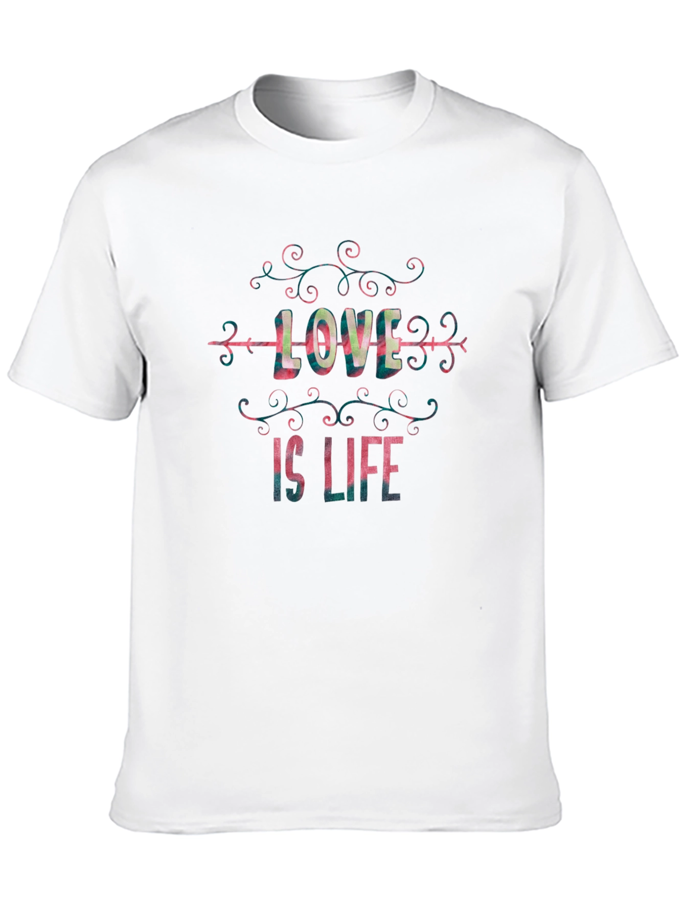 Love is Life Graphic T-Shirt - Stylish Black Tee
