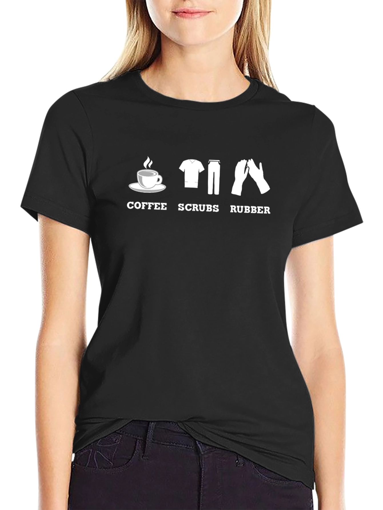 Coffee Scrubs Rubber T-Shirt