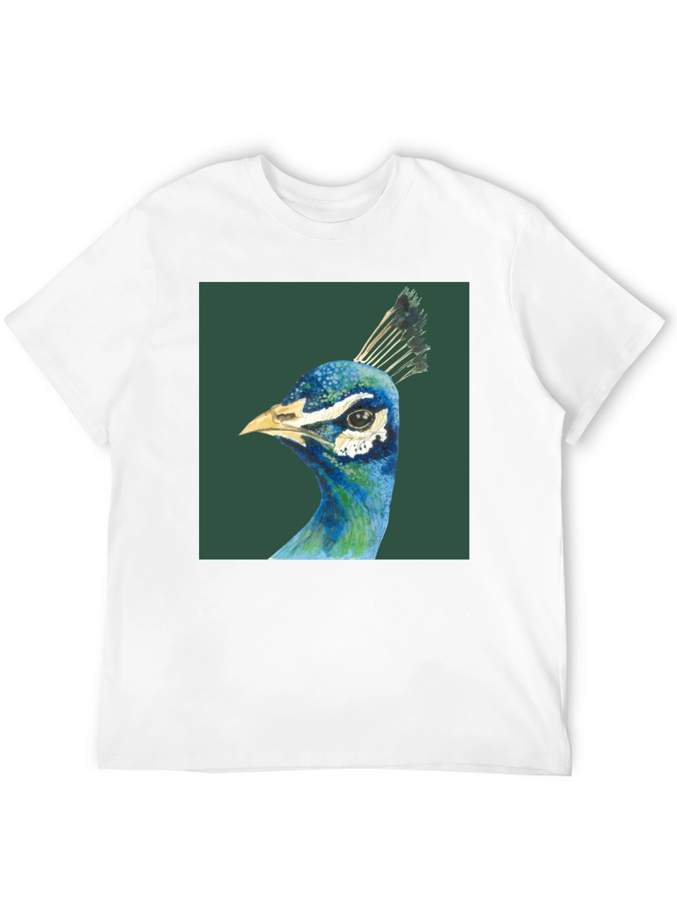 Peacock Graphic Tee - Mens Black T-Shirt
