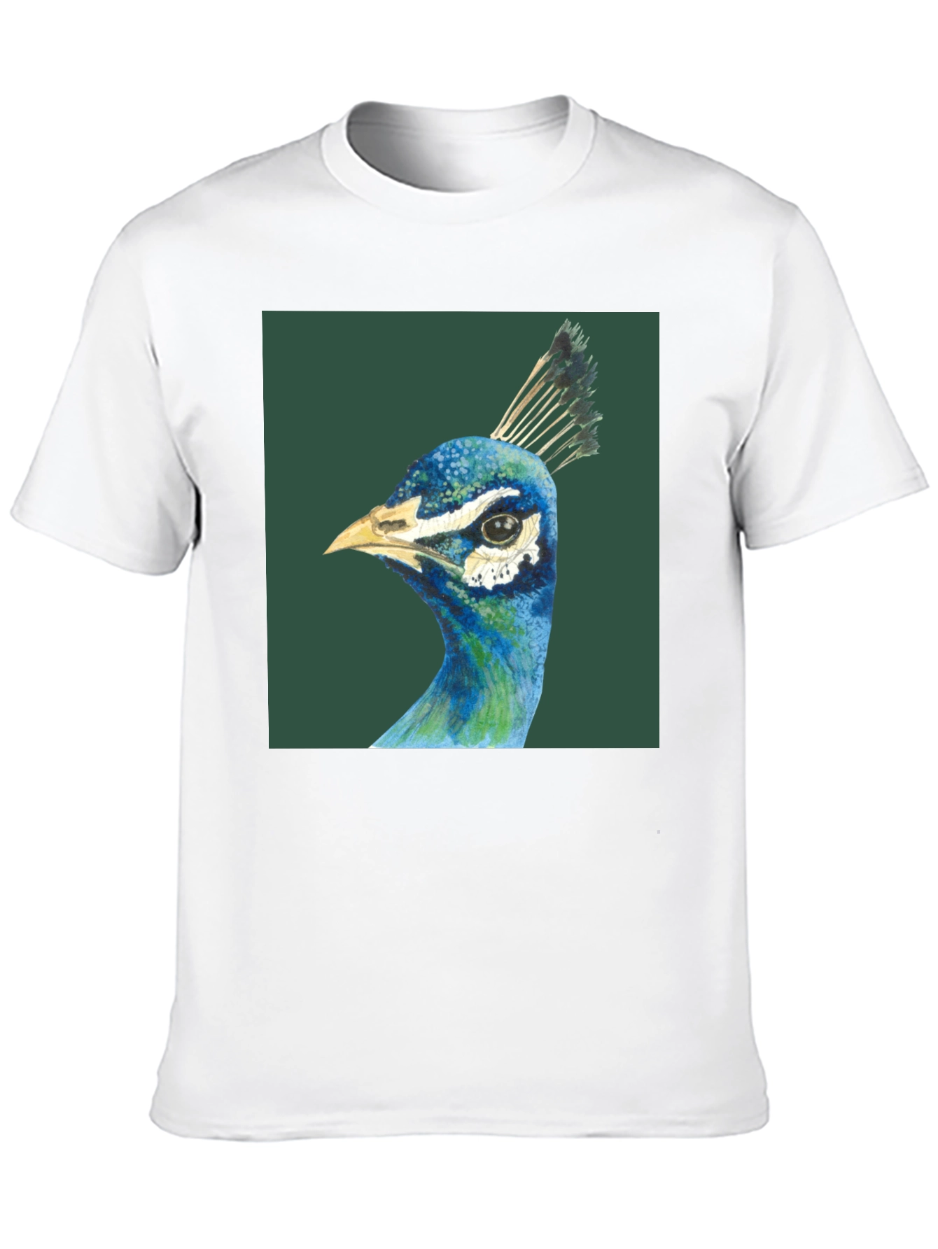 Peacock Graphic Tee - Mens Black T-Shirt