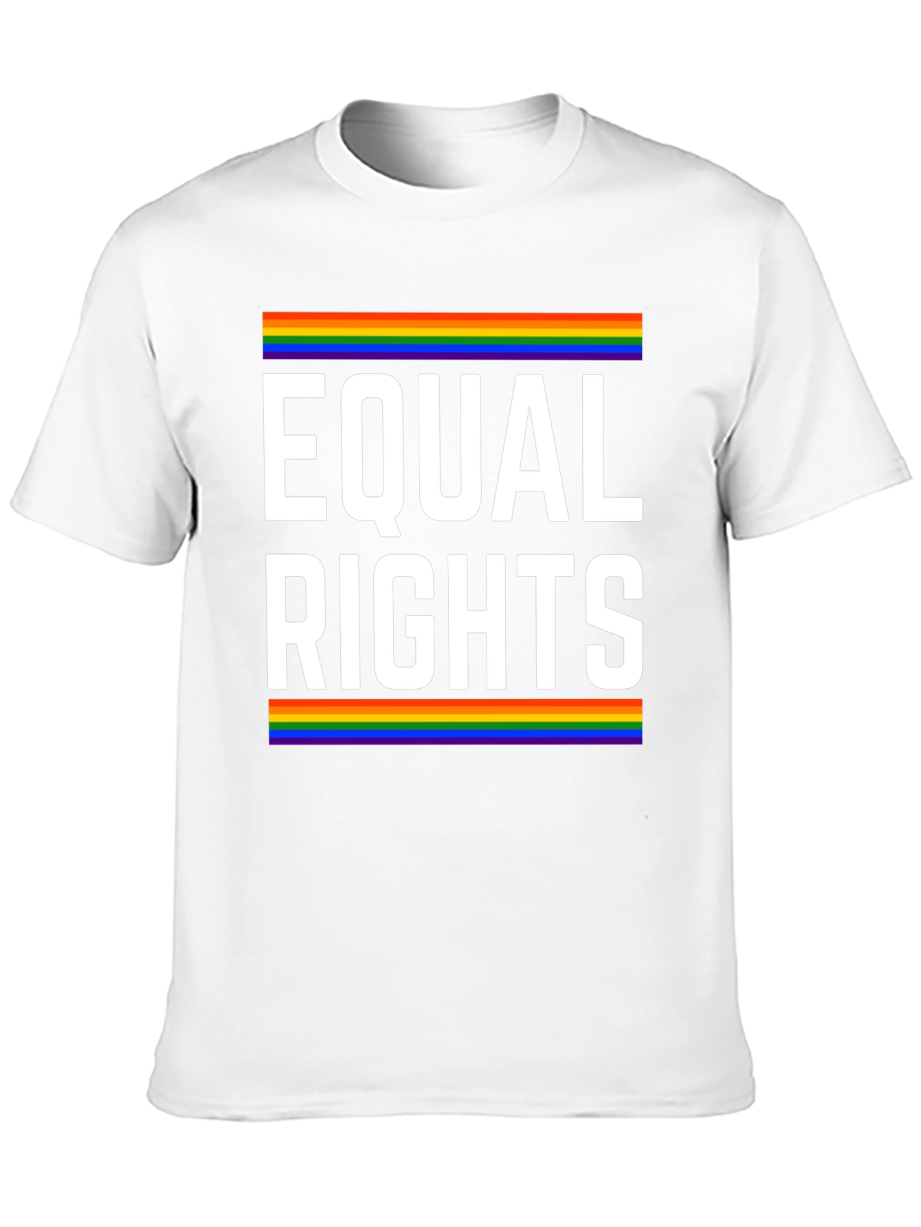 Equal Rights Pride T-Shirt - LGBTQ+ Rainbow Design