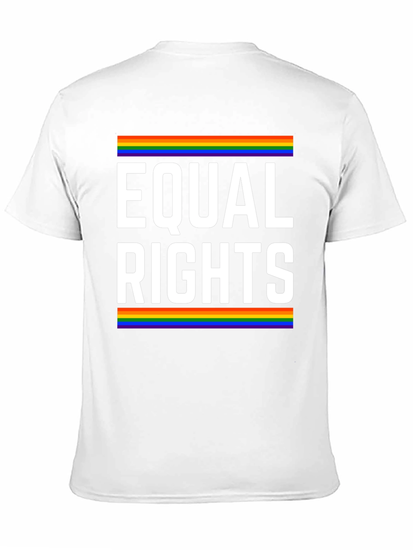 Equal Rights Pride T-Shirt - LGBTQ+ Rainbow Design