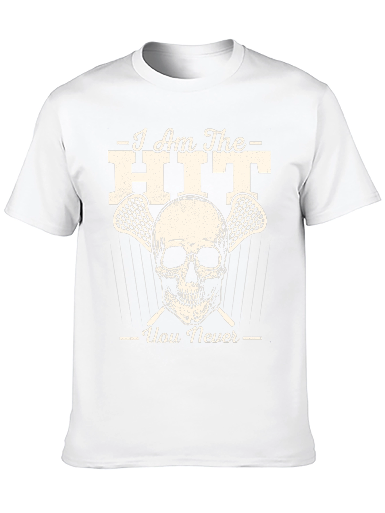 Lacrosse Skull Graphic T-Shirt