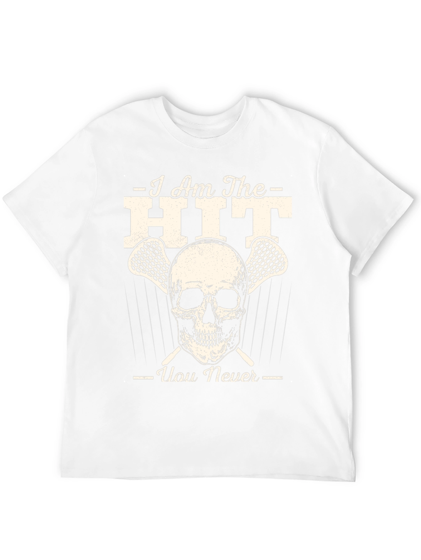 Lacrosse Skull Graphic T-Shirt