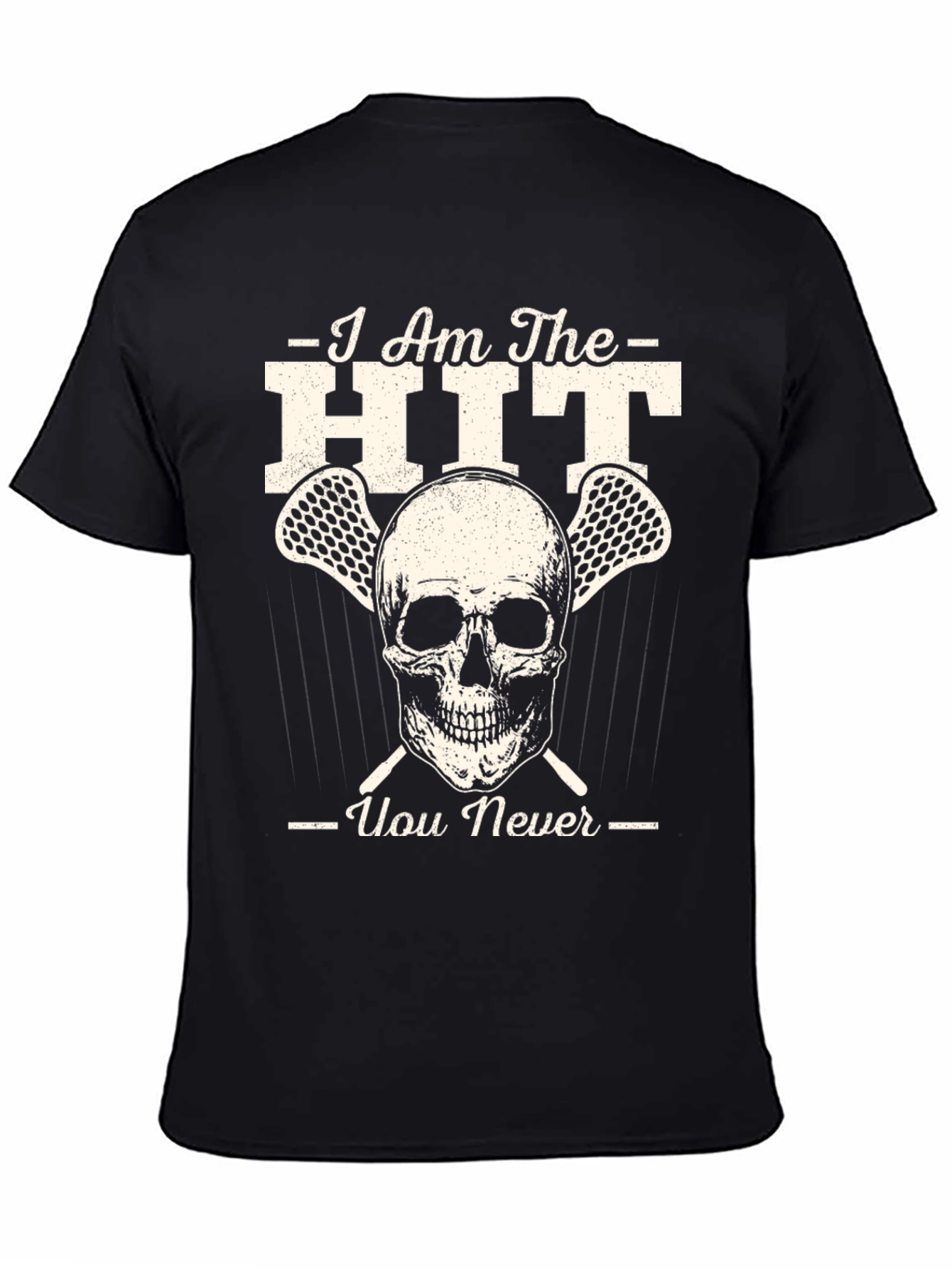 Lacrosse Skull Graphic T-Shirt