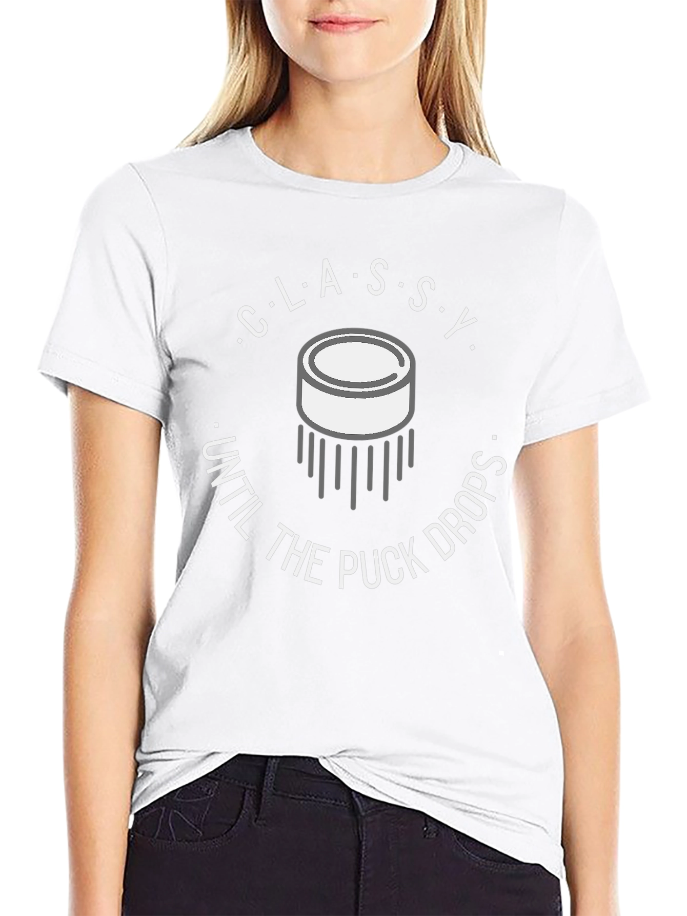 Classy Until the Puck Drops Graphic Tee