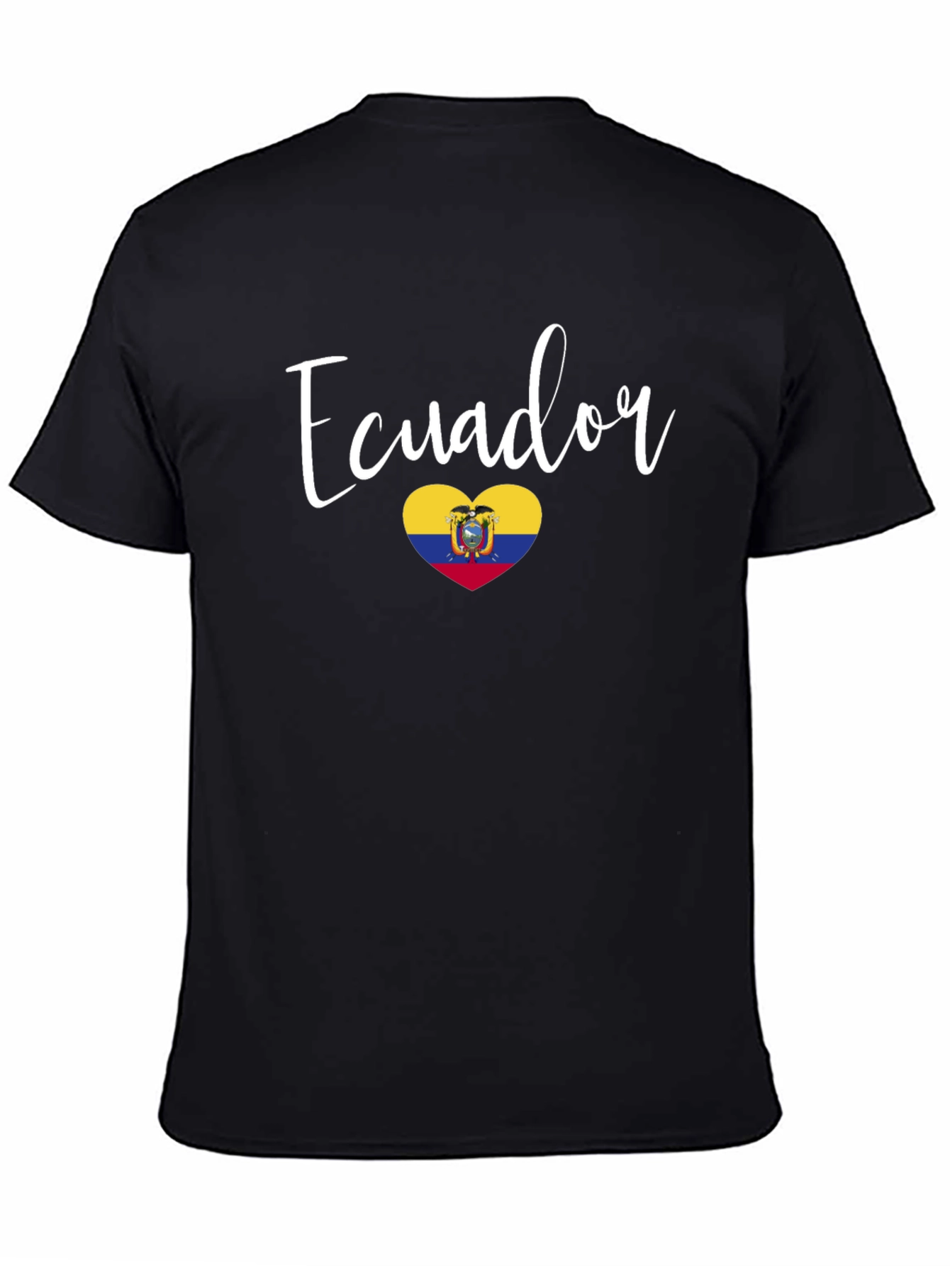 Ecuador Heart Flag Graphic Tee - Stylish Pride!