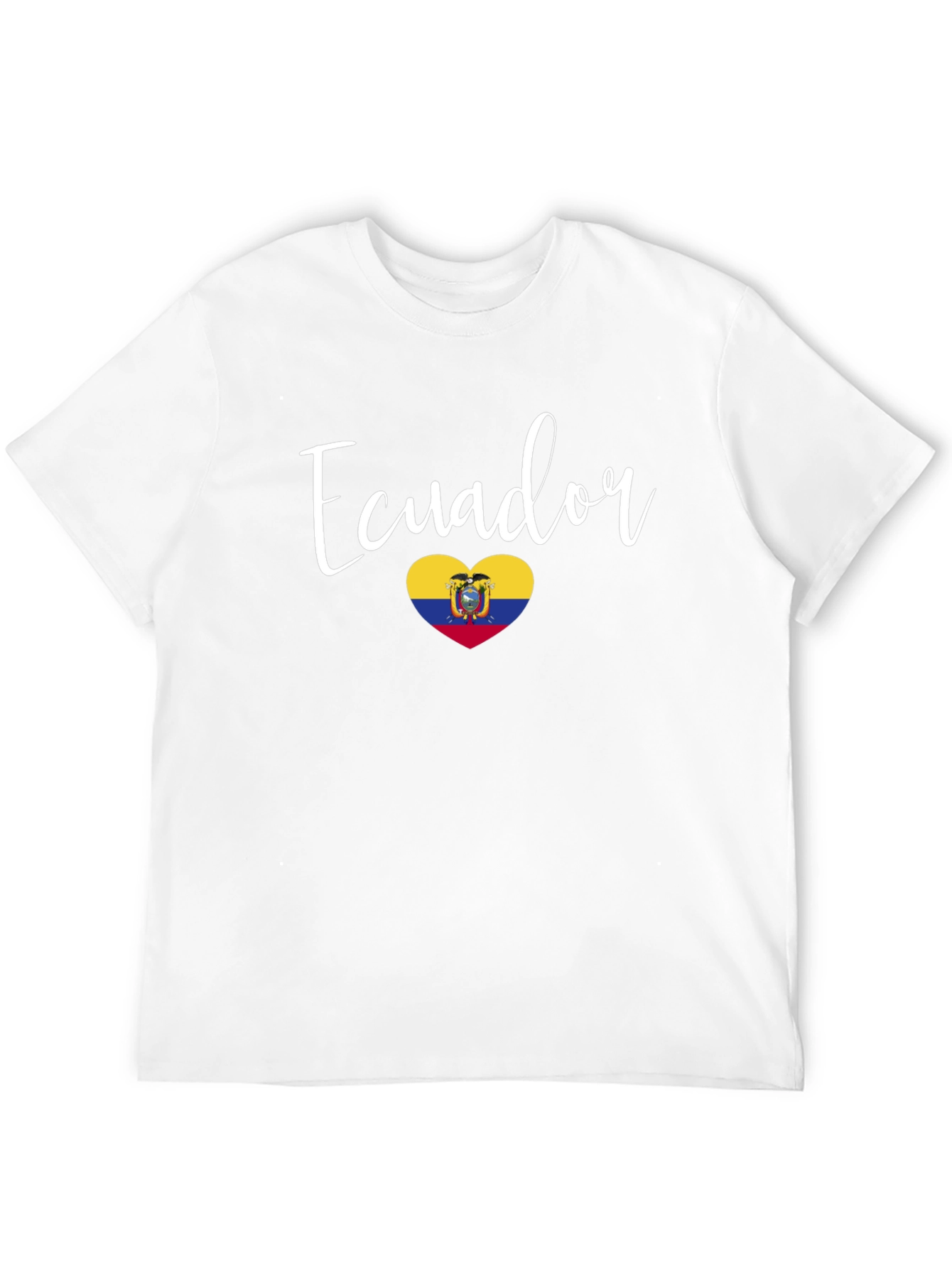 Ecuador Heart Flag Graphic Tee - Stylish Pride!