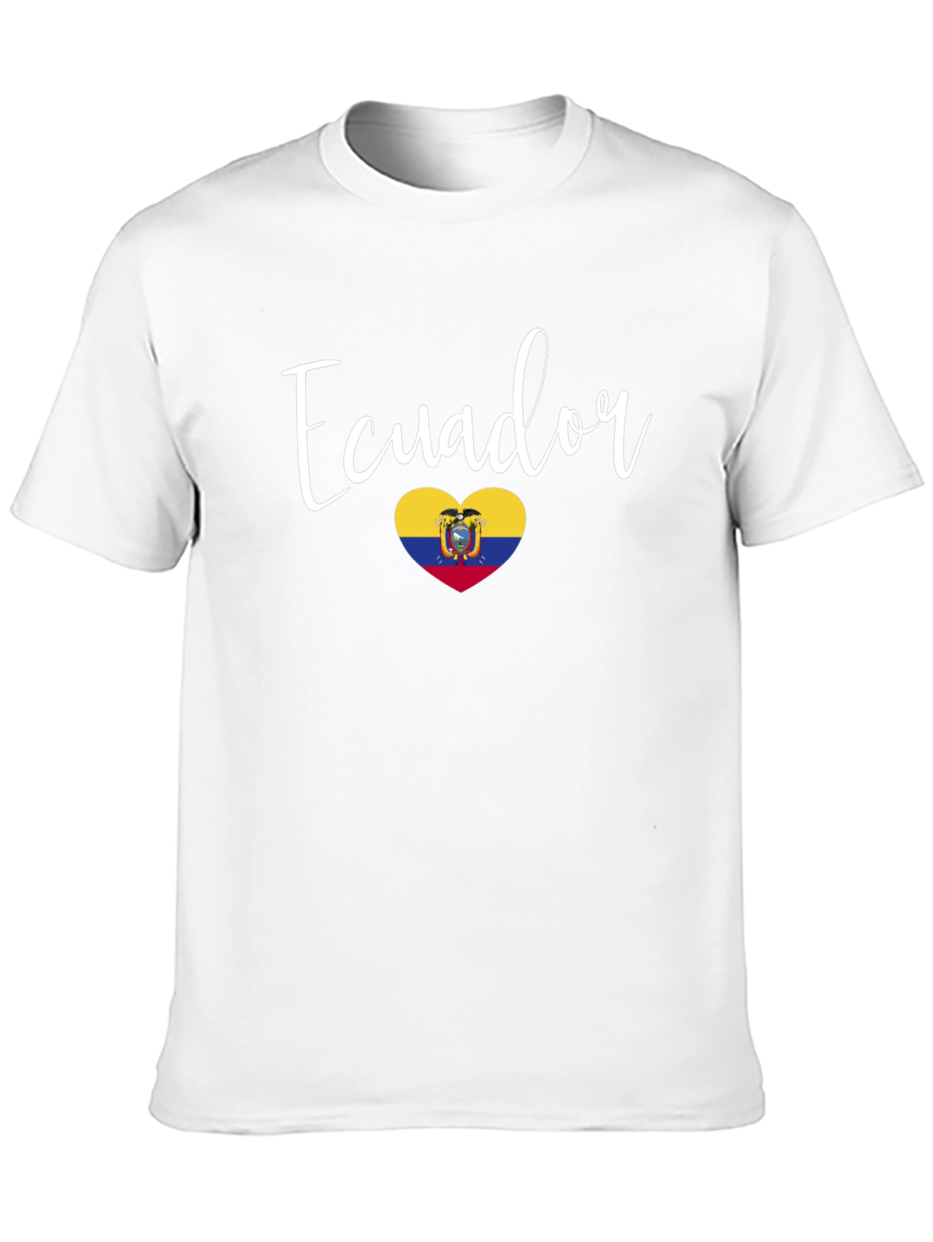 Ecuador Heart Flag Graphic Tee - Stylish Pride!
