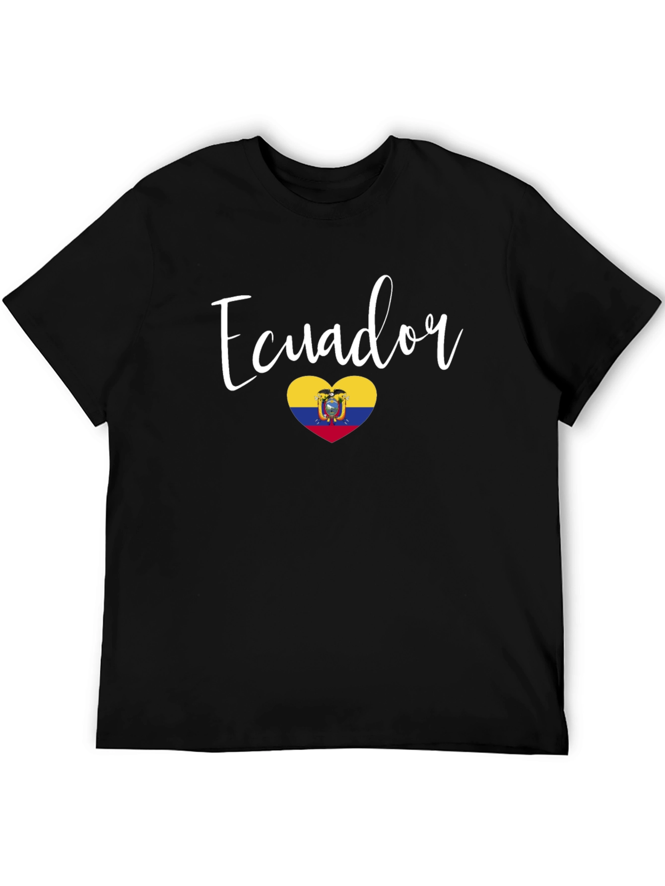 Ecuador Heart Flag Graphic Tee - Stylish Pride!