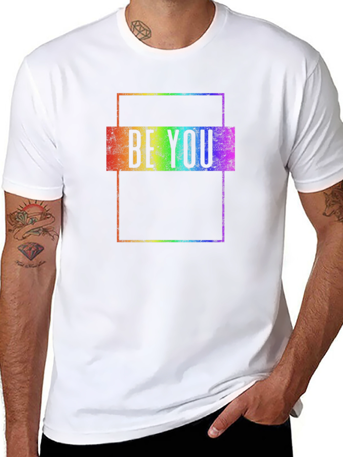 Be You Rainbow Graphic Tee - Unisex