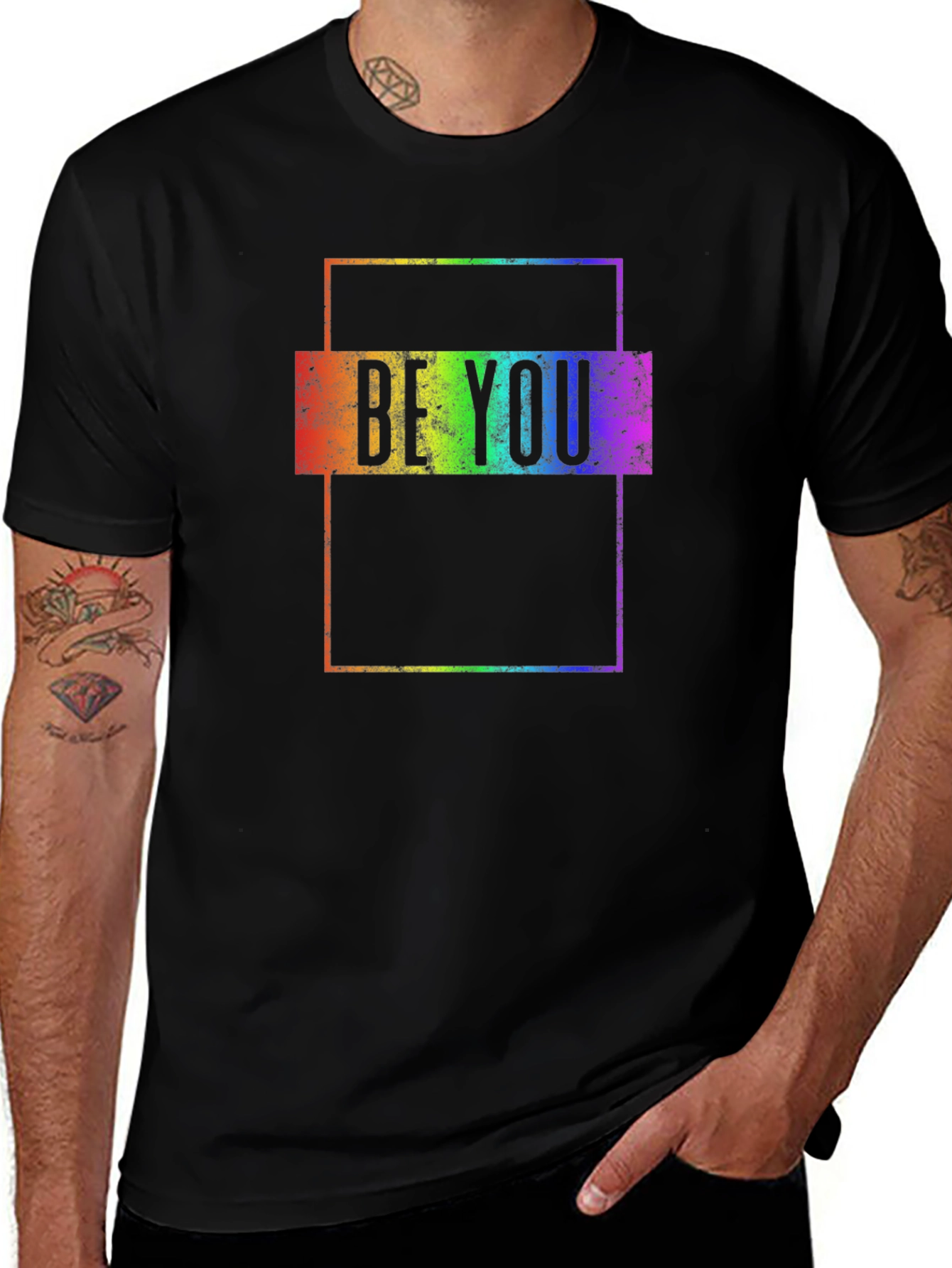 Be You Rainbow Graphic Tee - Unisex