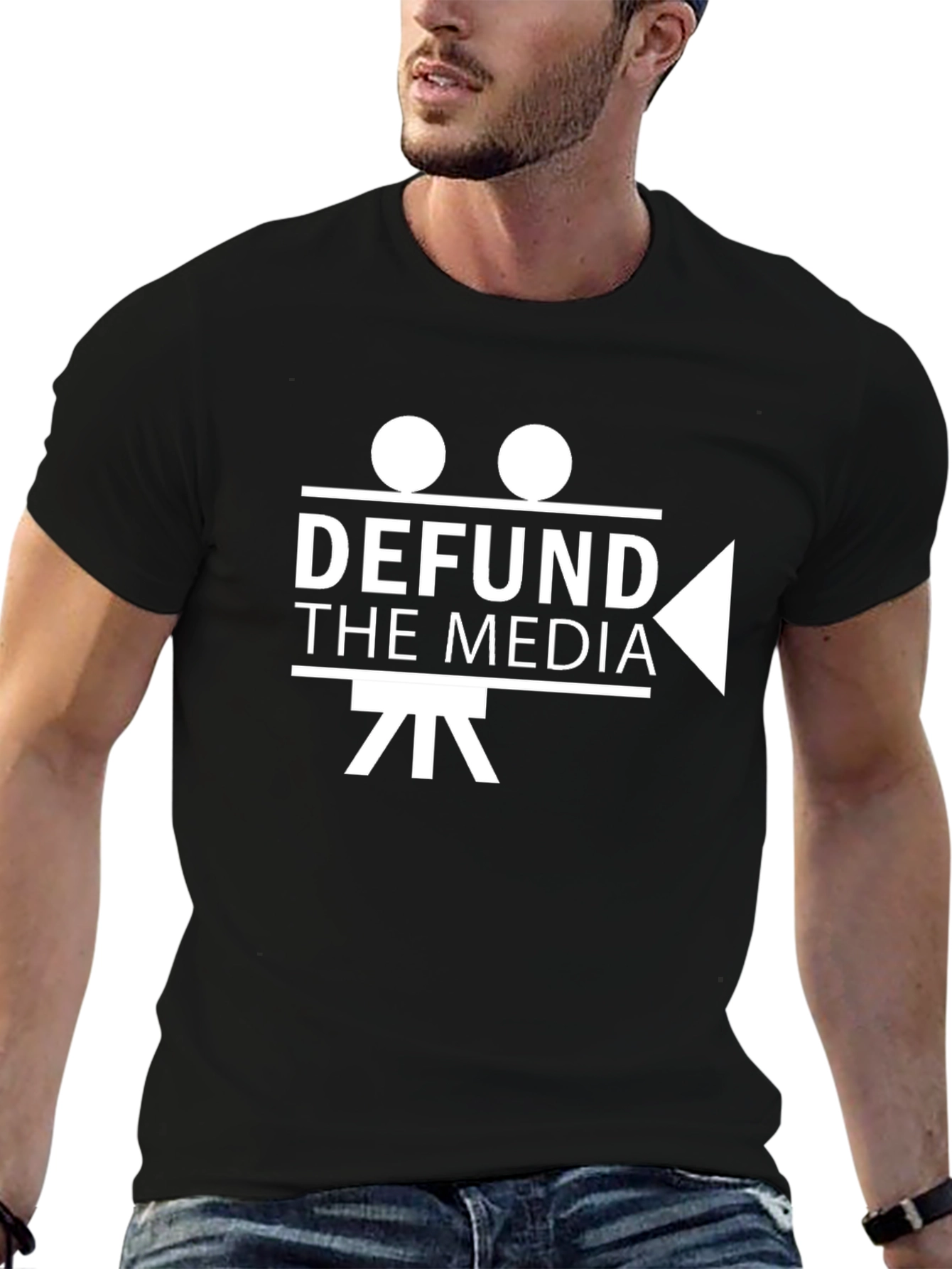 Defund The Media Graphic Tee
