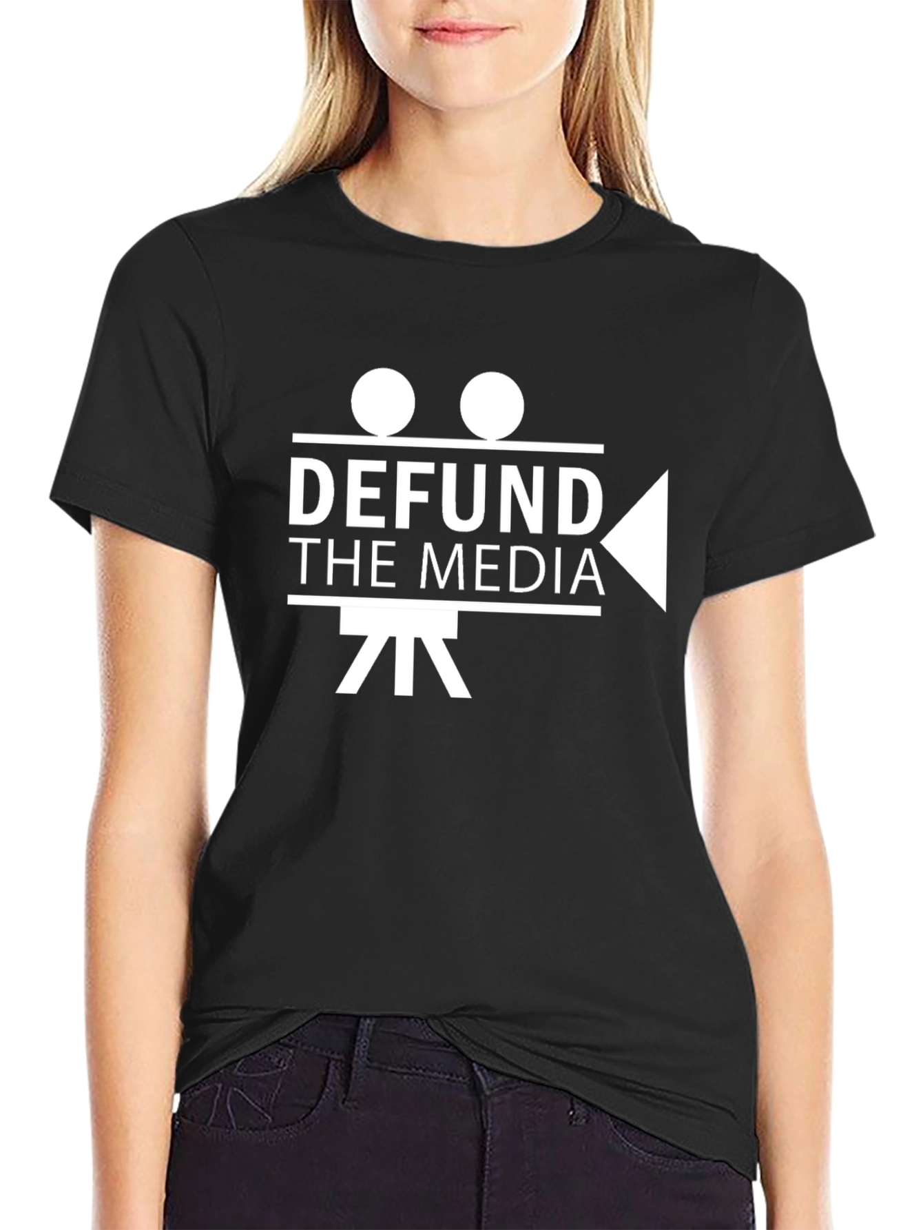 Defund The Media Graphic Tee