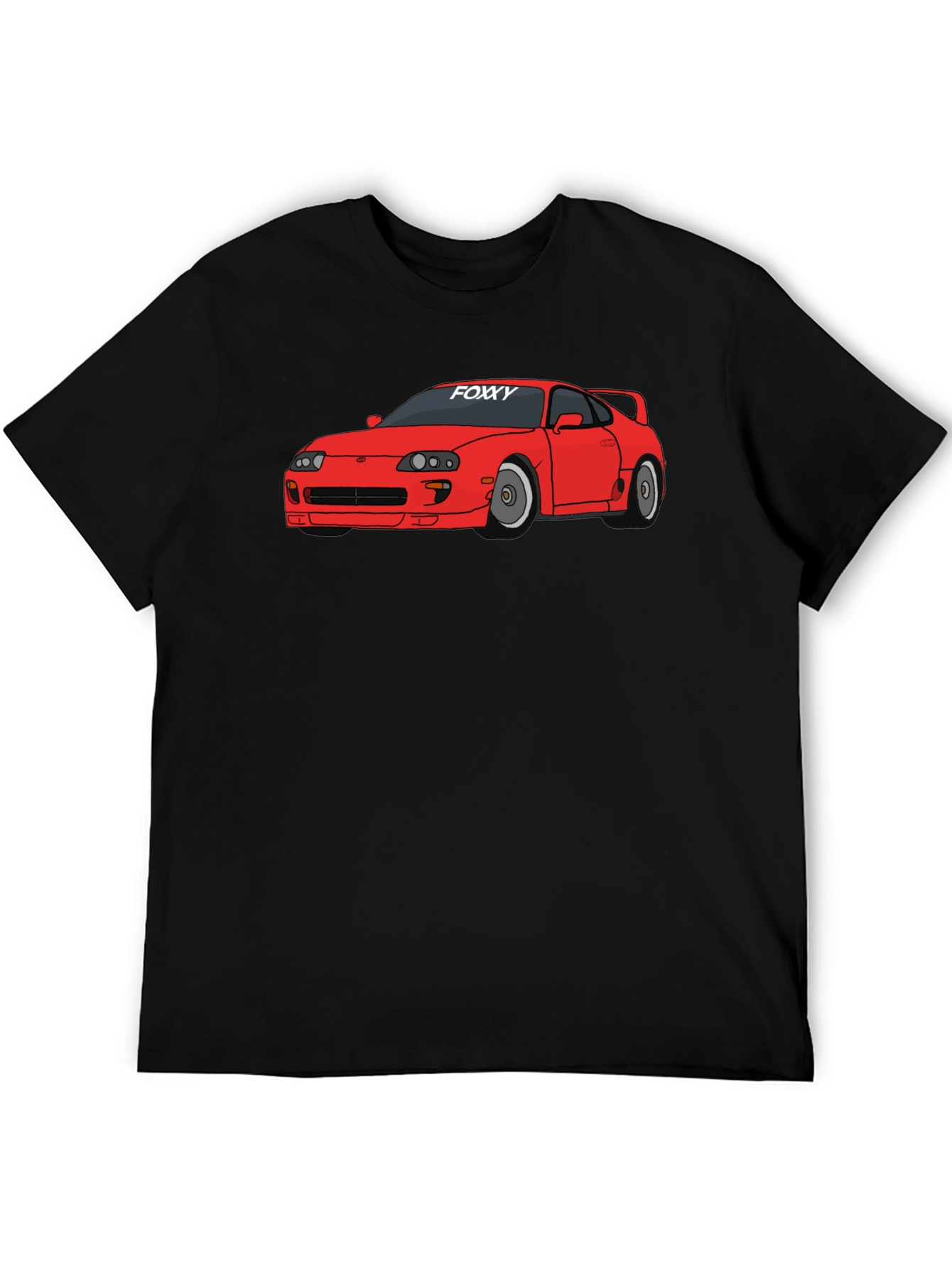 Foxy Car Graphic Tee -  Modern Style