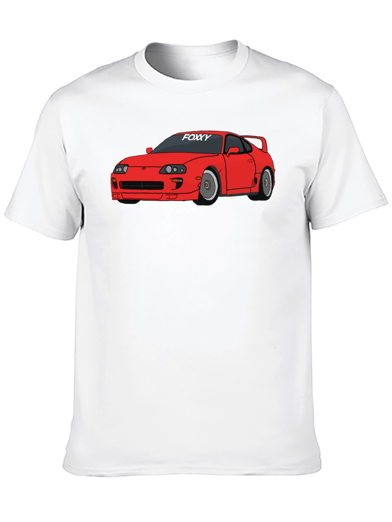 Foxy Car Graphic Tee -  Modern Style