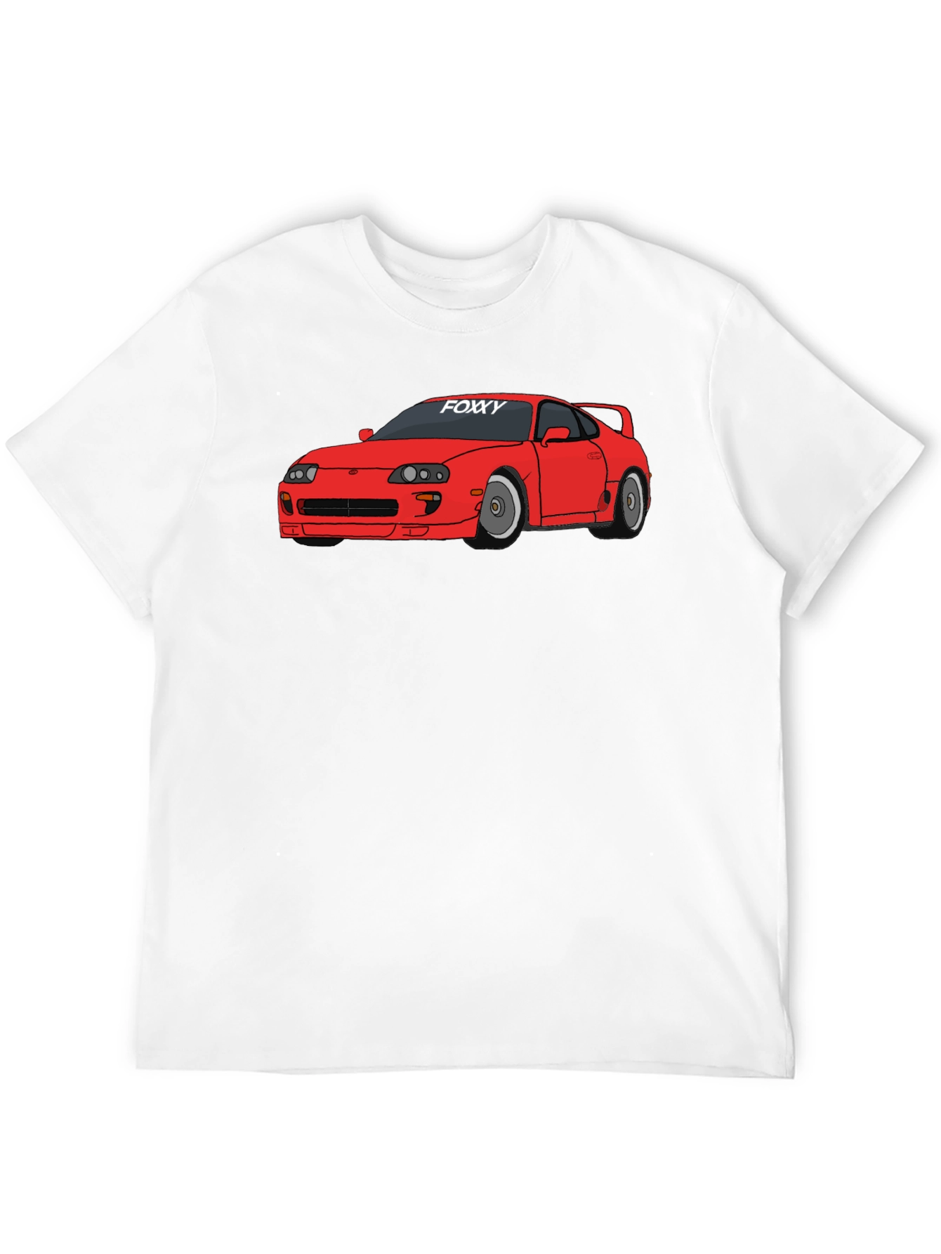 Foxy Car Graphic Tee -  Modern Style