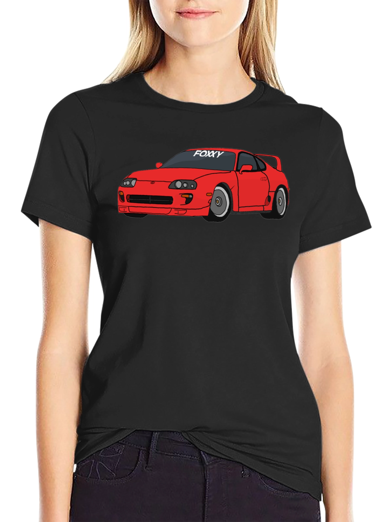 Foxy Car Graphic Tee -  Modern Style