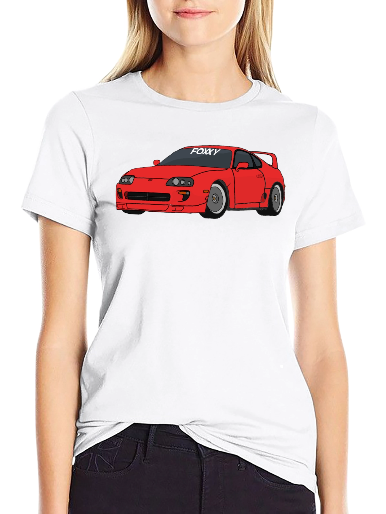 Foxy Car Graphic Tee -  Modern Style