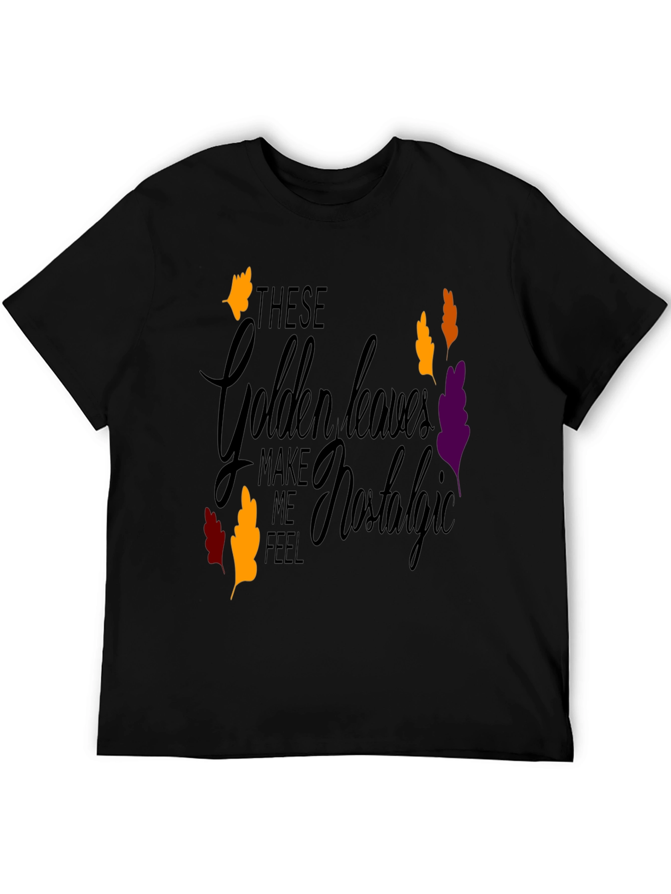 Nostalgic Golden Leaves Graphic Tee