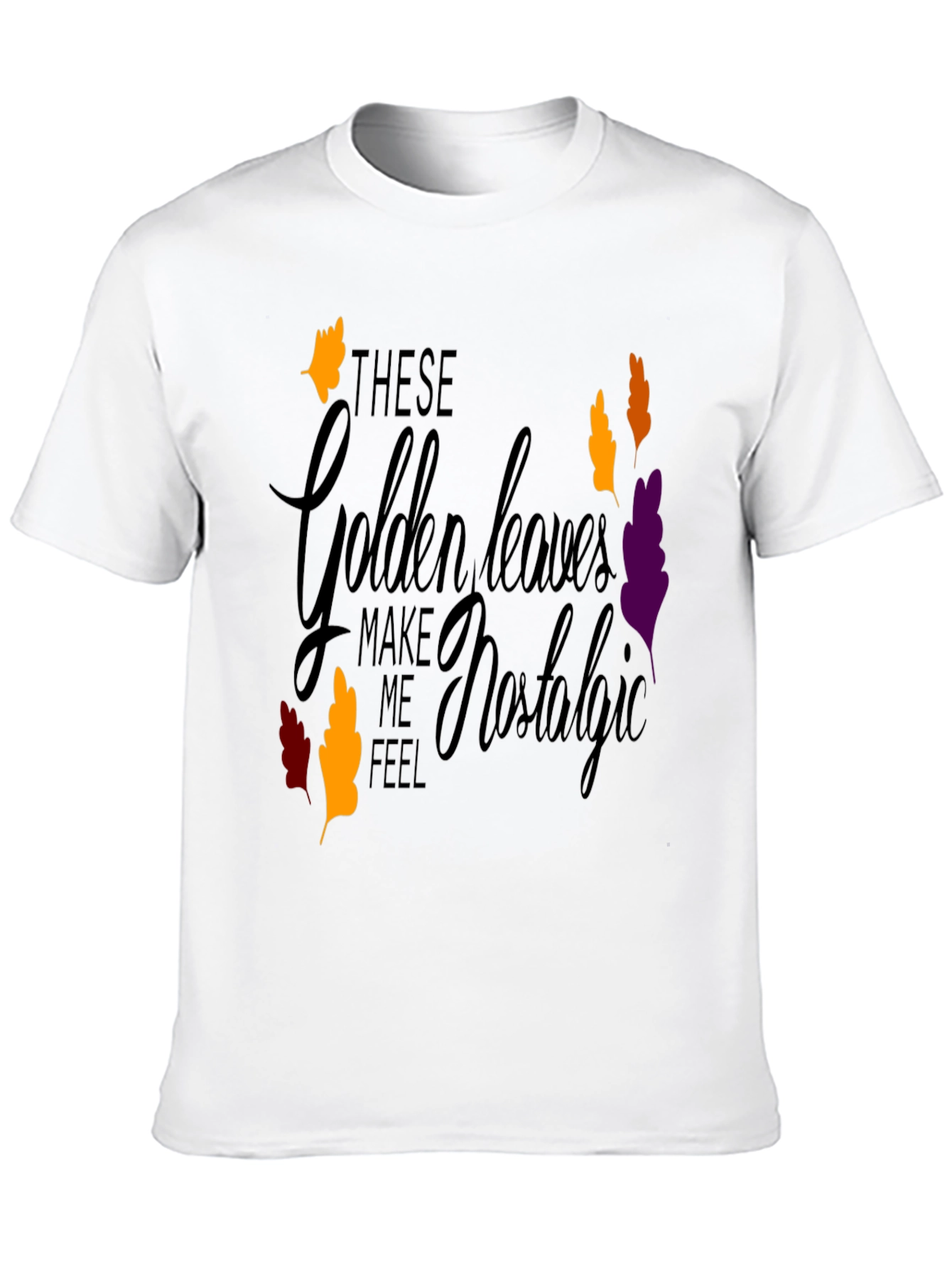 Nostalgic Golden Leaves Graphic Tee
