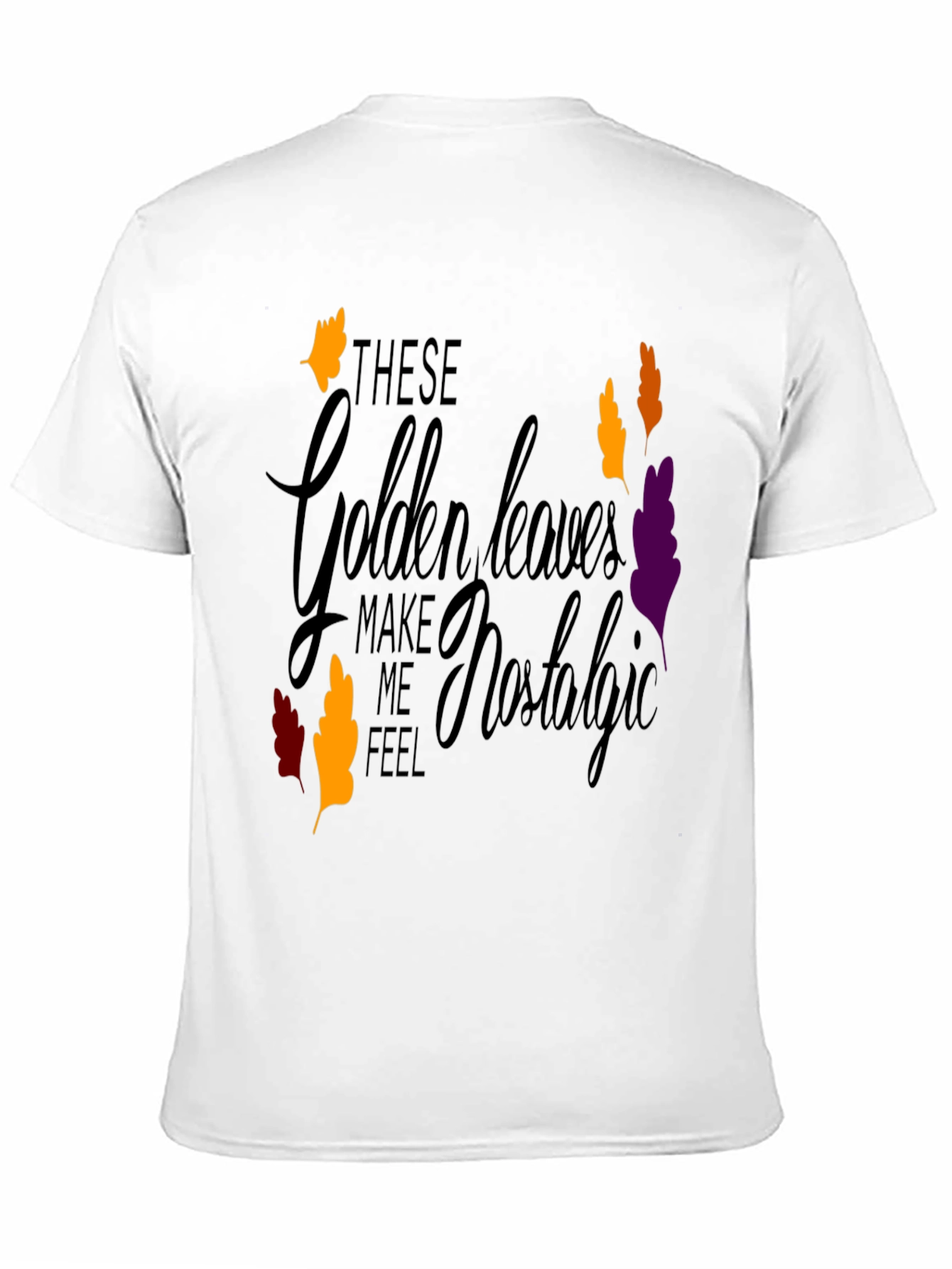 Nostalgic Golden Leaves Graphic Tee